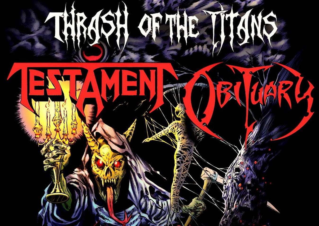Testament & Obituary on “Thrash of the Titans” Tour: The Setlists