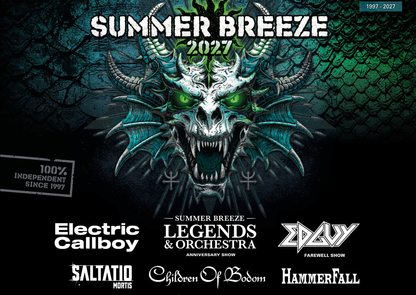 Summer Breeze 2027 Lineup Poster