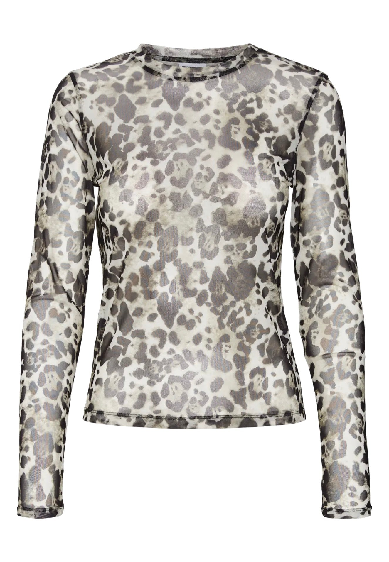 Noisy May - Judith L/S Mesh Black Leo - Top | Women-Image