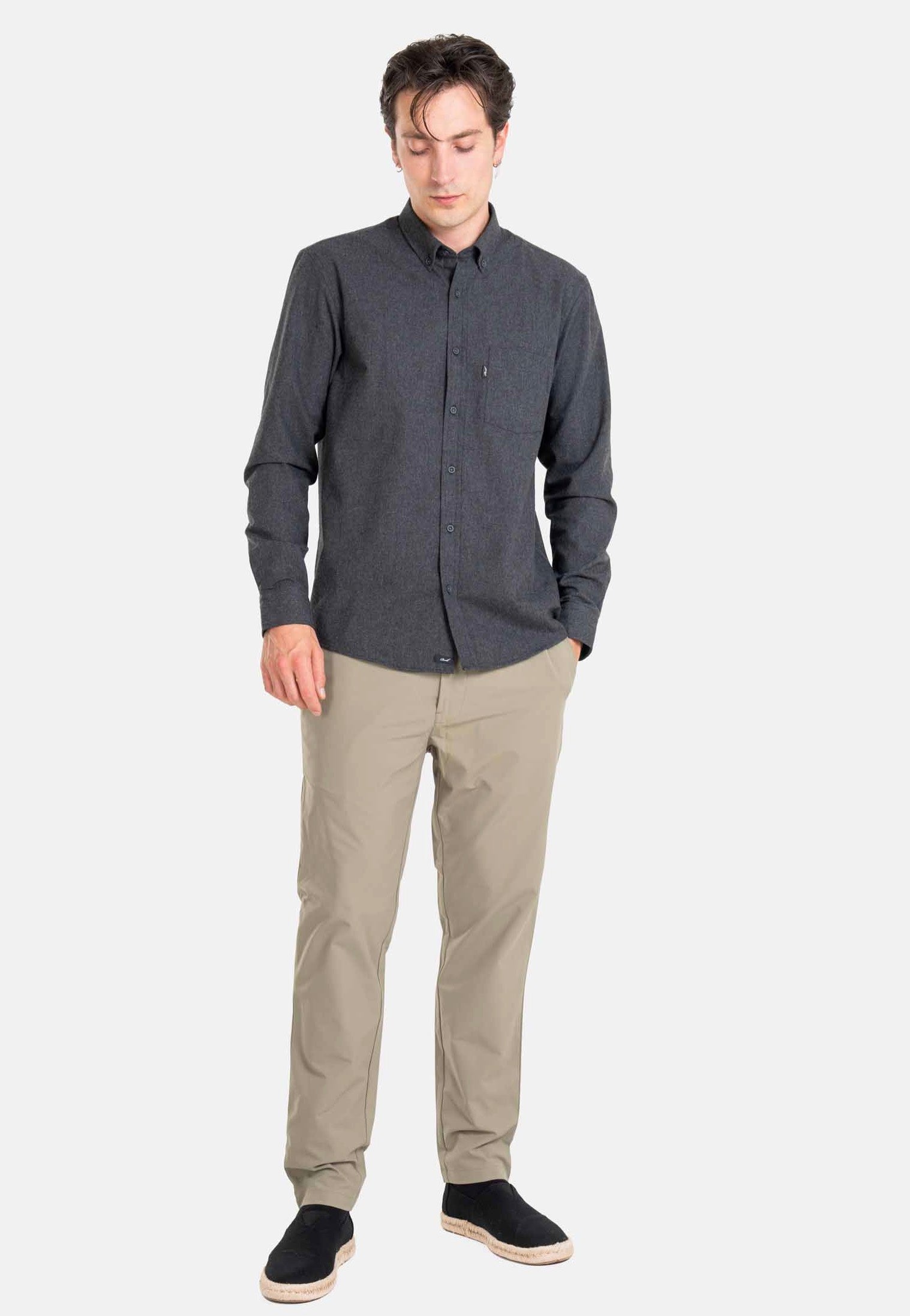 REELL Nordic Black Camisa