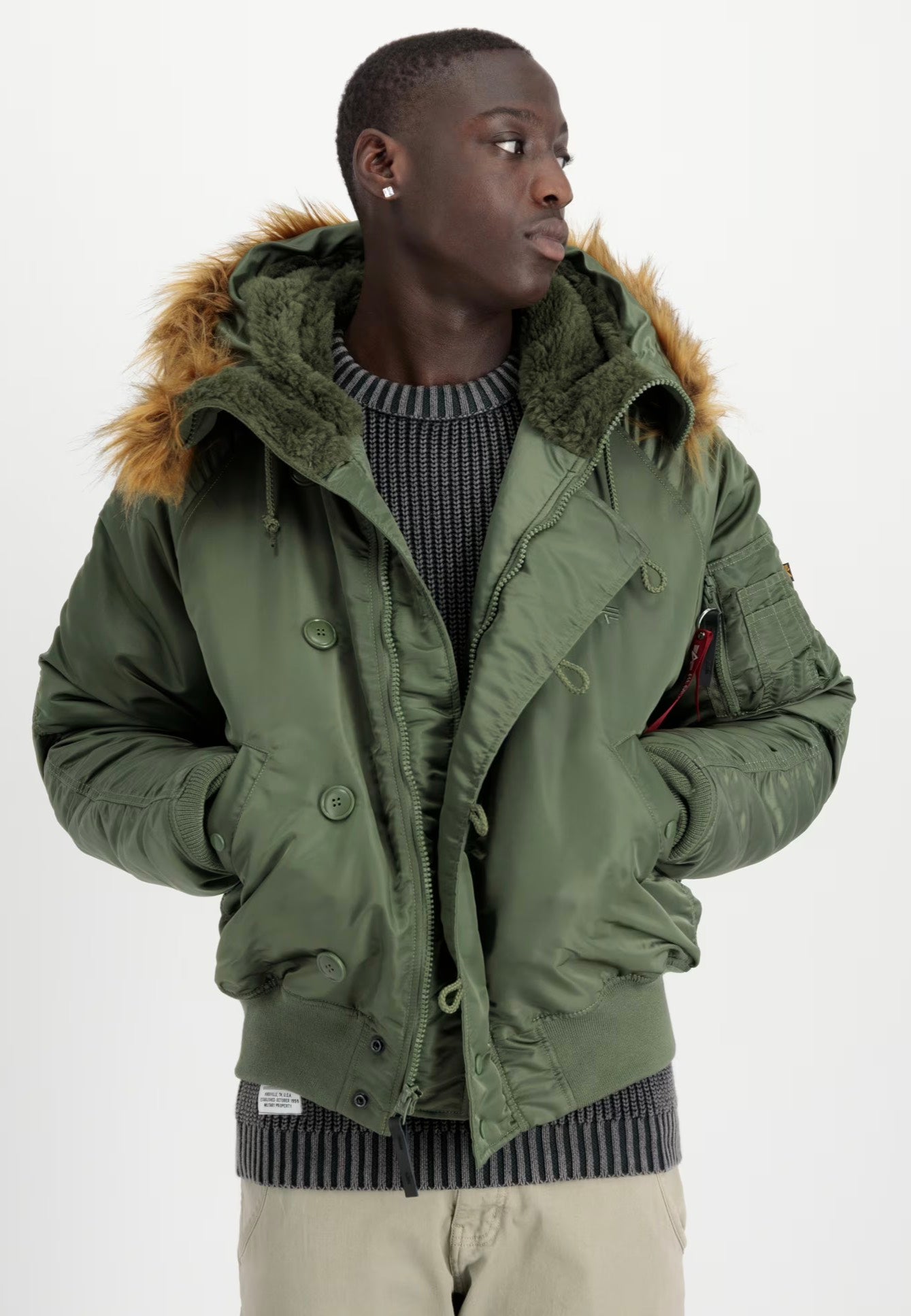 ジャケット・アウター ALPHA Industries n-2b Alpha Industries - N-2B Heritage Sage-Green - Jacket | Nuclear Blast