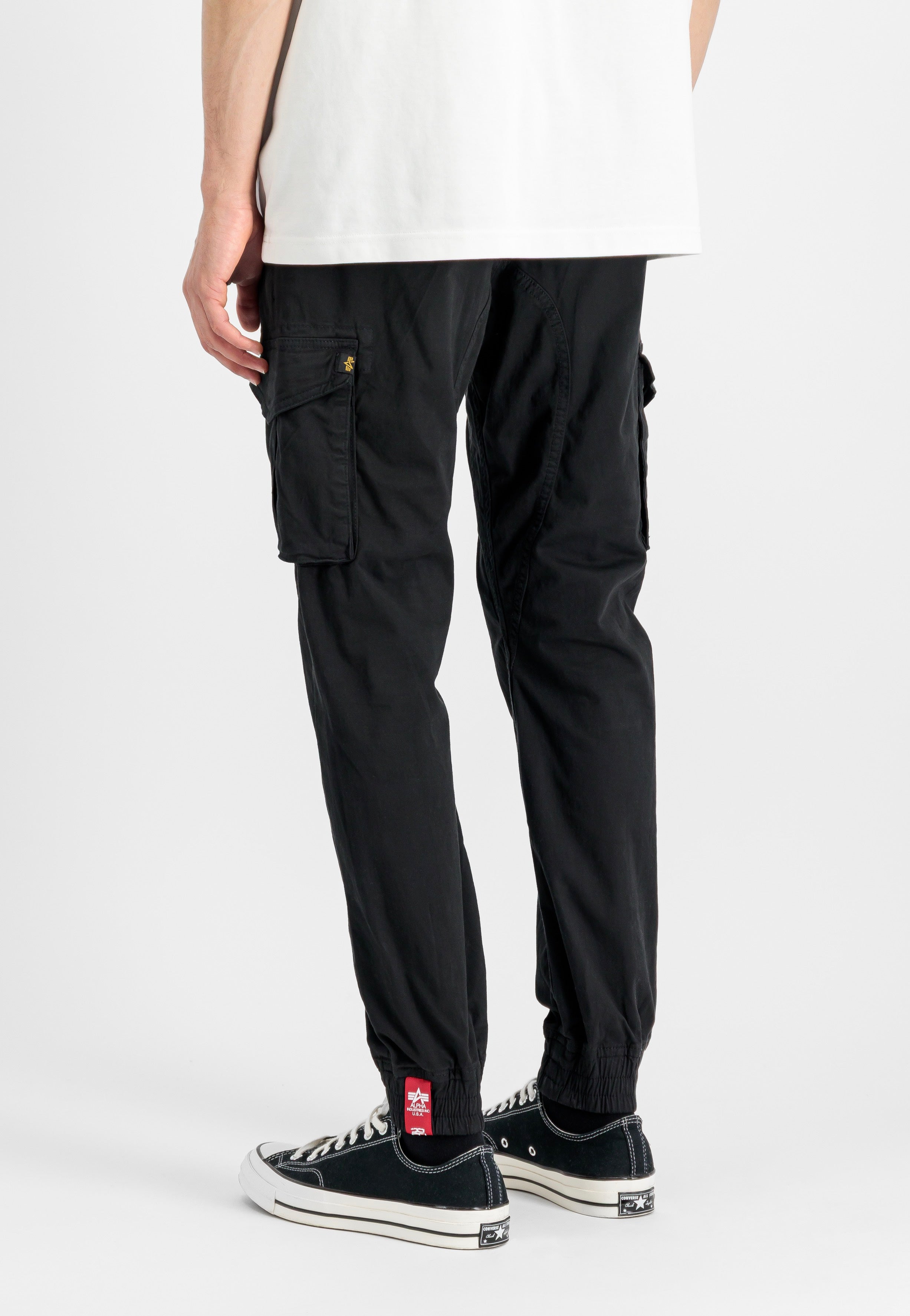 Alpha Industries - Cotton Twill Jogger Black - Pants | Men-Image