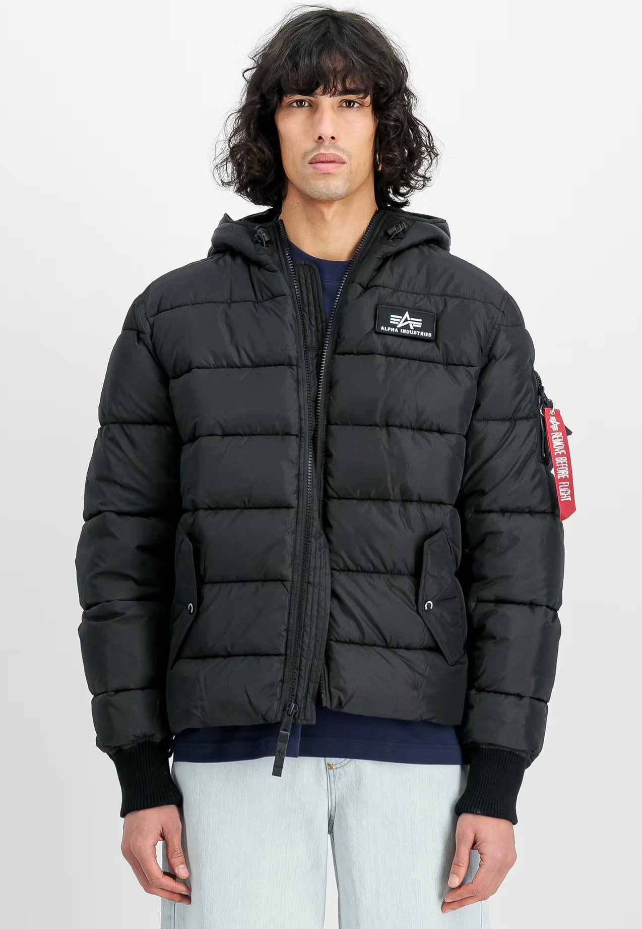 Alpha Industries - Hooded Puffer Alpha FD Black - Jacket | Nuclear