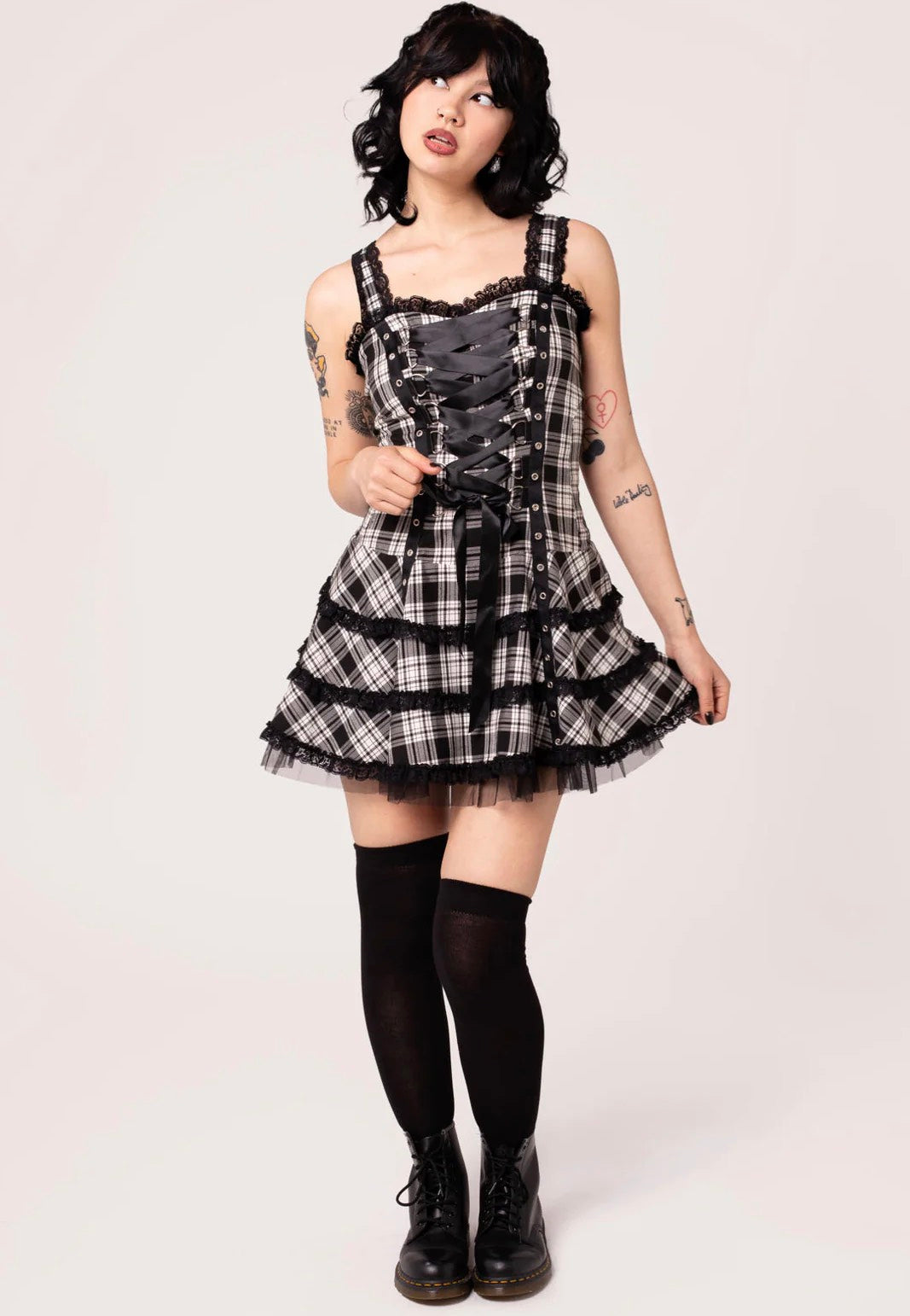 Hellbunny - Harley Tartan - Dress | Women-Image