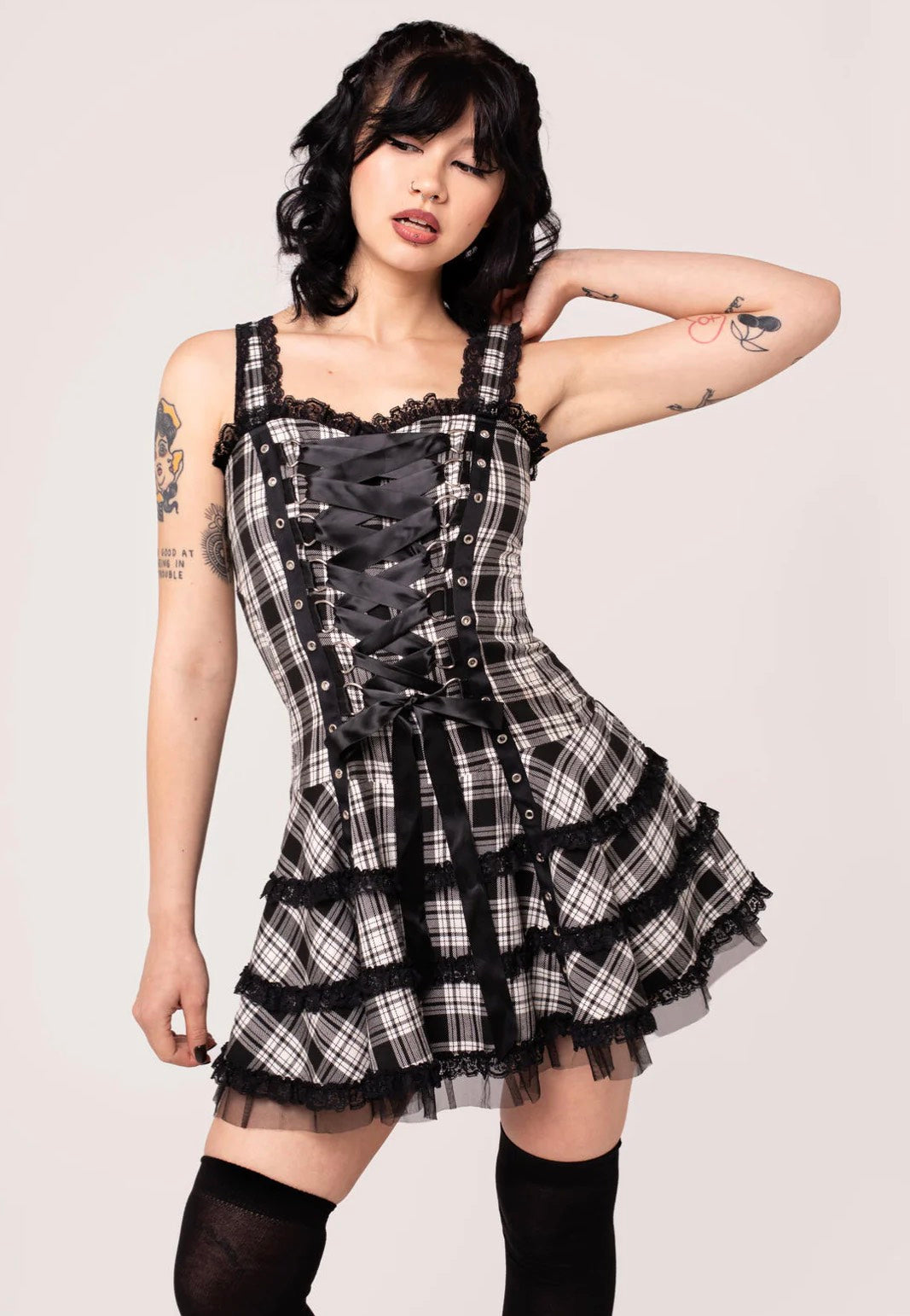 Hellbunny - Harley Tartan - Dress | Women-Image