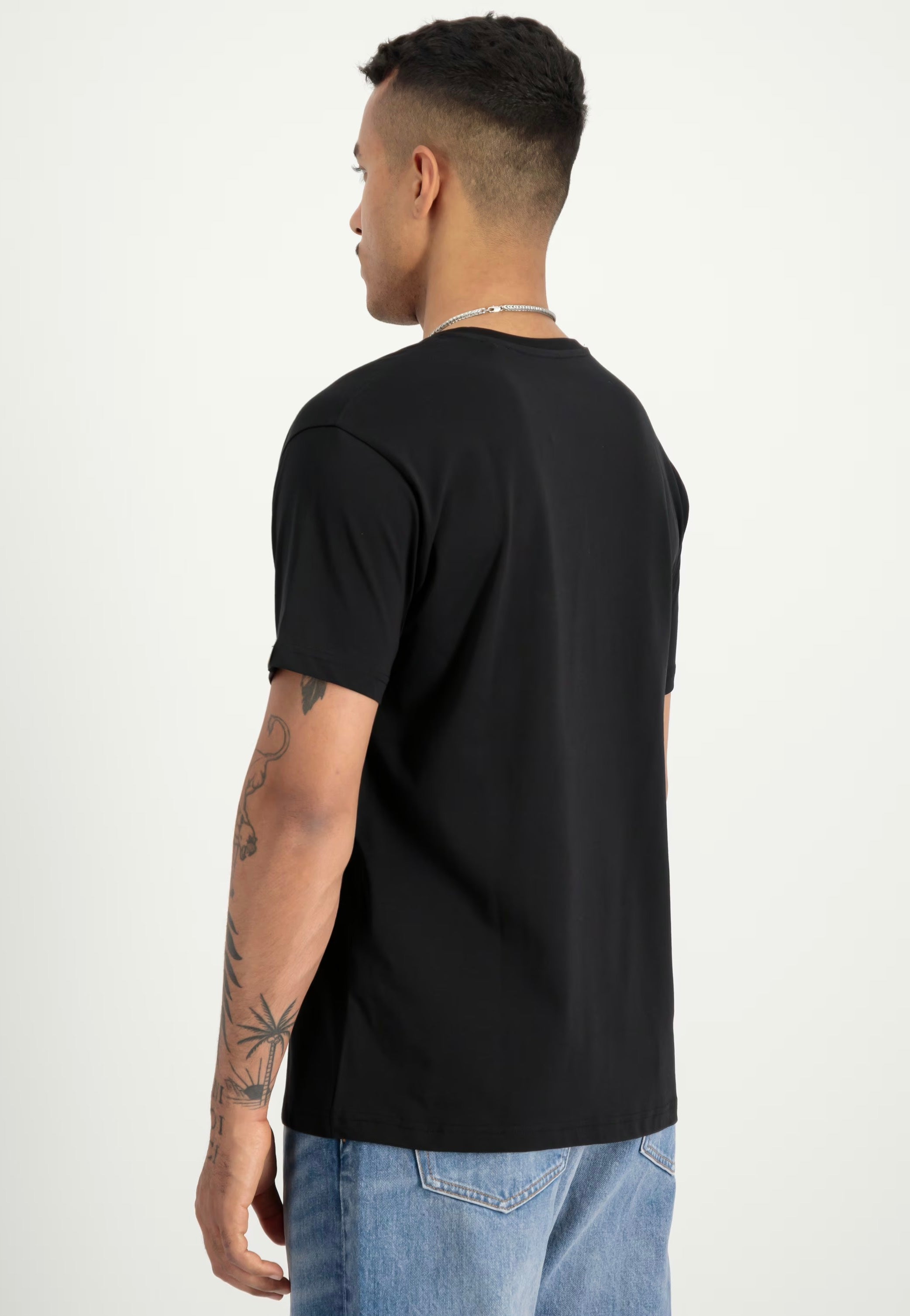 Alpha Industries - Basic T TPU Black/Chrome - T-Shirt | Men-Image