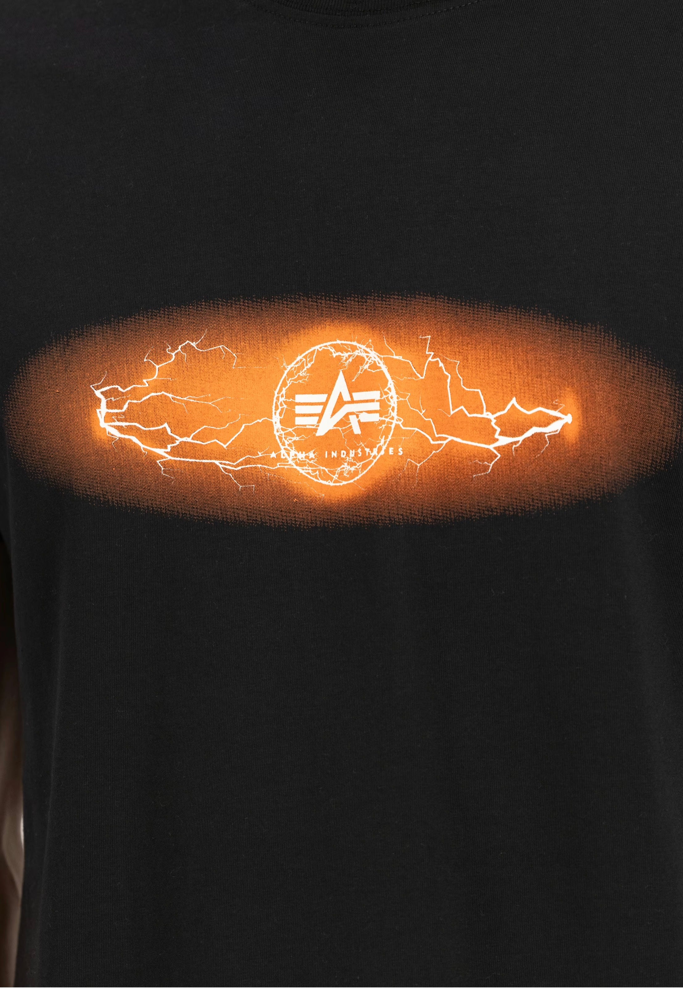 Alpha Industries - Lightning Black/Orange - T-Shirt | Men-Image