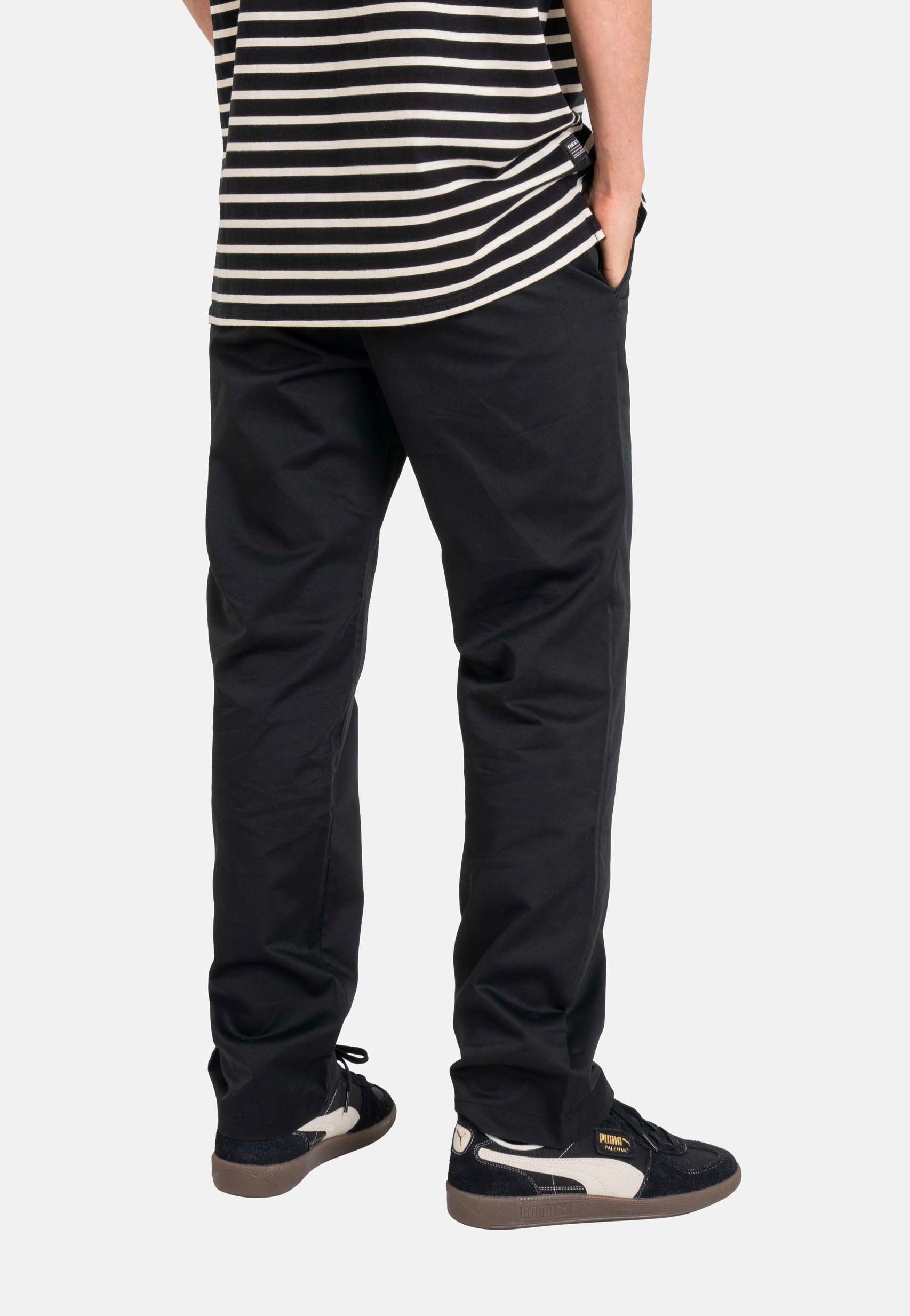 REELL Metro Flex Chino Deep Black Pantalones