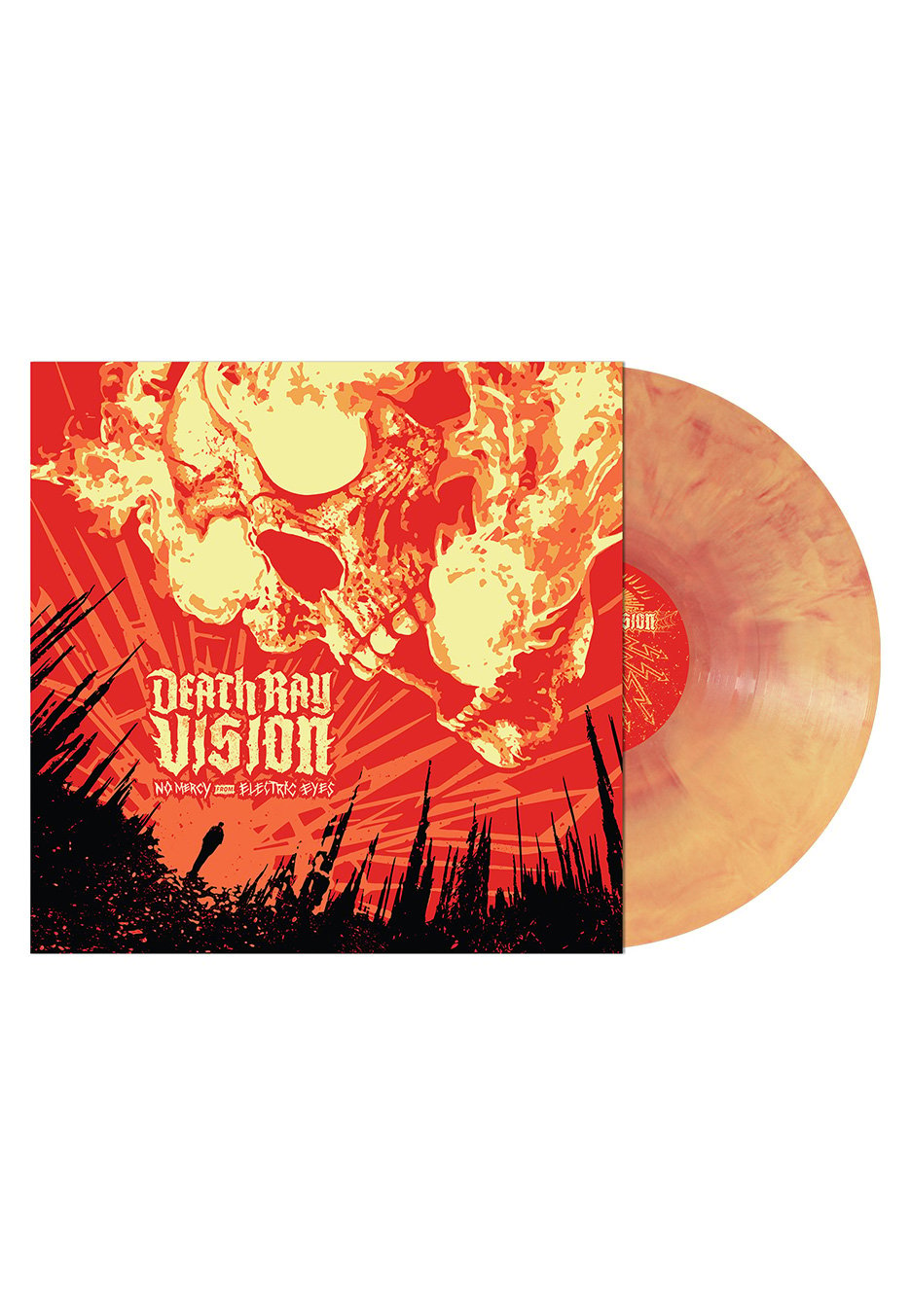 Death Ray Vision - No Mercy From Electric Eyes Red/Yellow - Marbled Vinyl