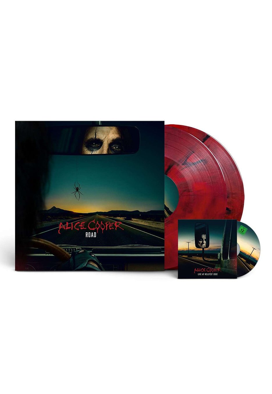 Alice Cooper - Road Ltd. Red/Black - Marbled 2 Vinyl + DVD