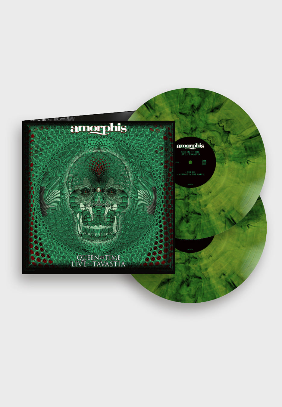 Amorphis - Queen Of Time (Live At Tavastia 2021) Green/Black - Marbled 2 Vinyl