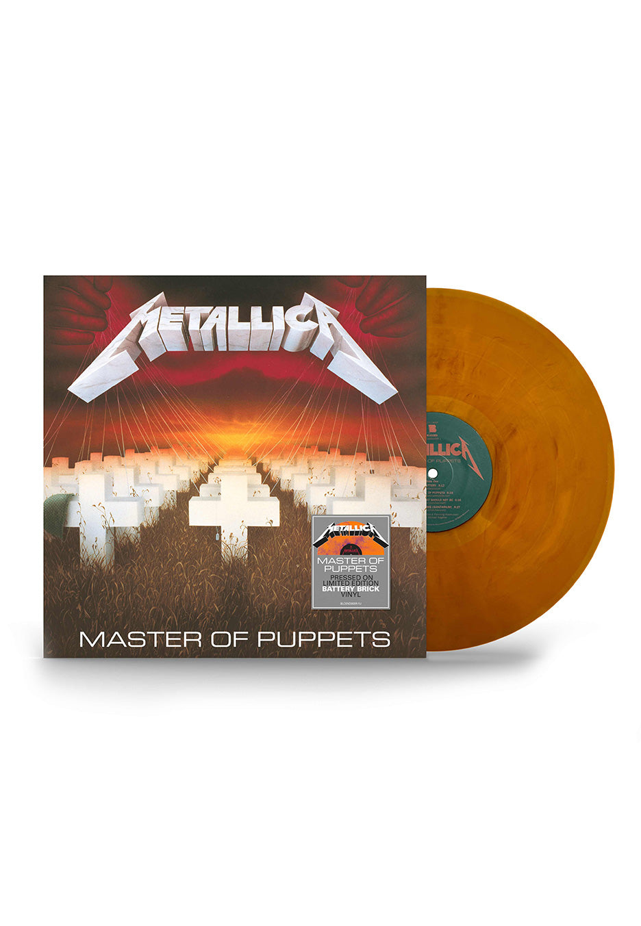 Metallica – Master Of Puppets, Battery Brick Coloured Vinyl LP Metallica – Master Of Puppets, Battery Brick Coloured Vinyl LP
