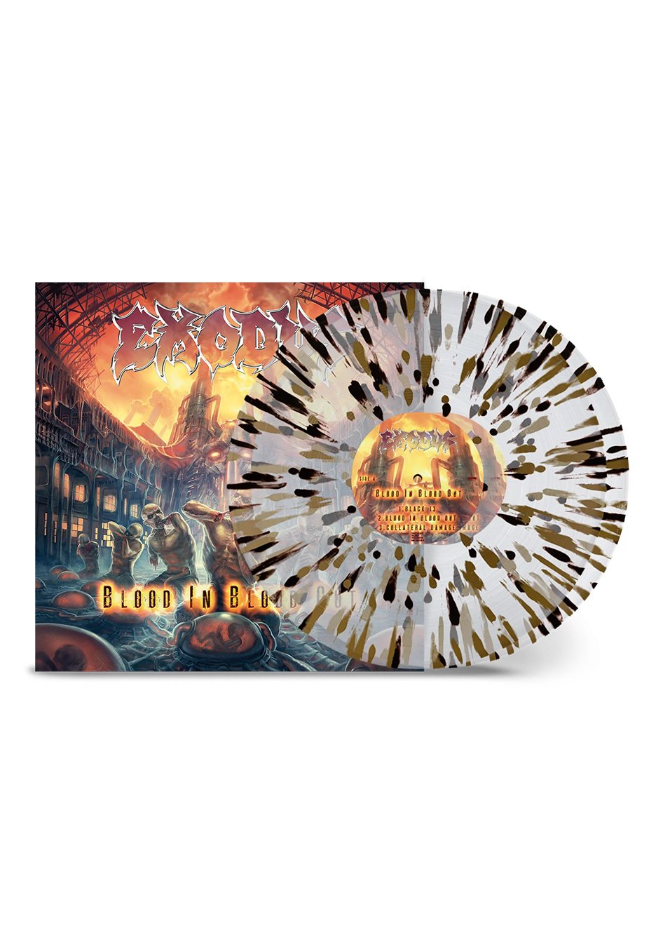 Exodus - Blood In Blood Out (10th Anniversary) Ltd. Clear w/ Gold/Black - Splattered 2 Vinyl