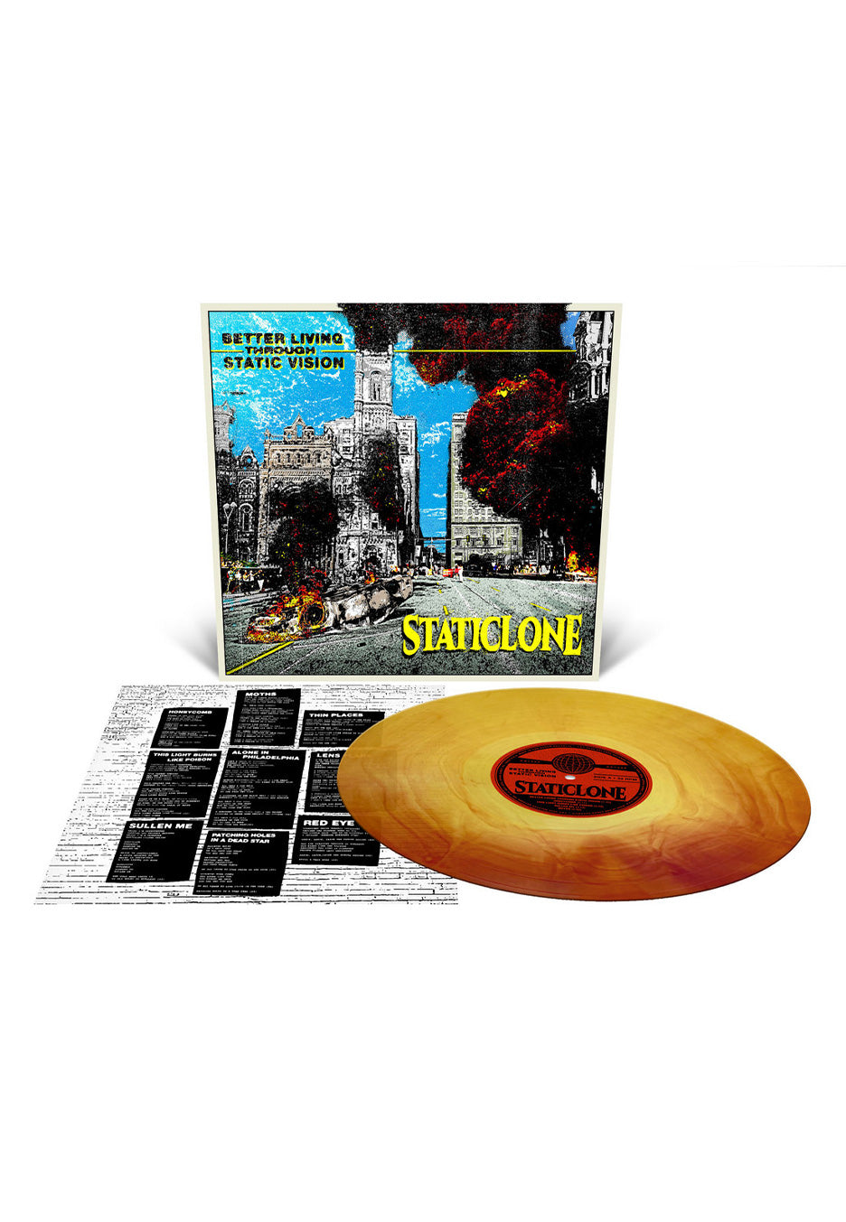 Staticlone - Better Living Through Static Vision Ltd. Oxblood/Yello Merge - Colored Vinyl | Neutral-Image