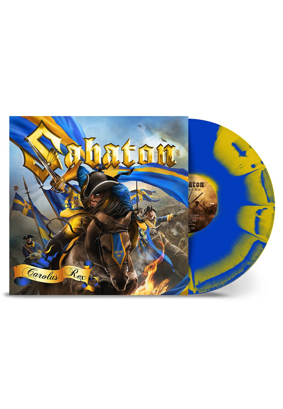 Sabaton - Carolus Rex (Swedish Edition) Blue/Yellow - Colored Vinyl