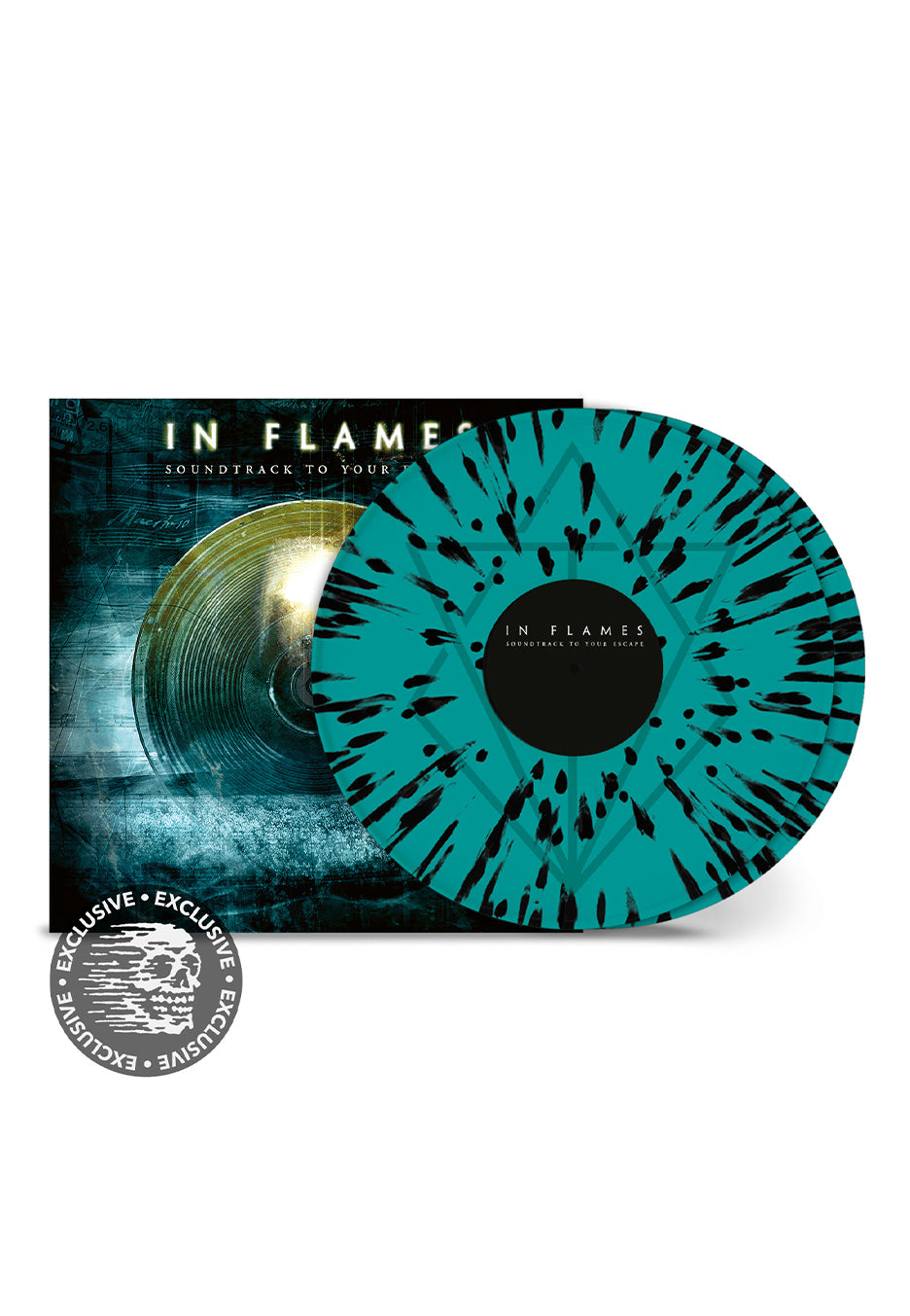 In Flames - Soundtrack To Your Escape (20th Anniversary) Ltd. Turquoise/Black - Splatter 2 Vinyl