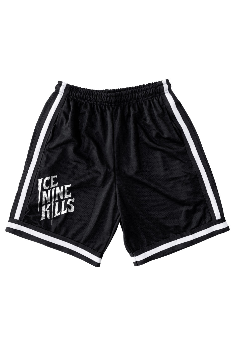 Ice Nine Kills - Logo White Striped - Shorts | Neutral-Image