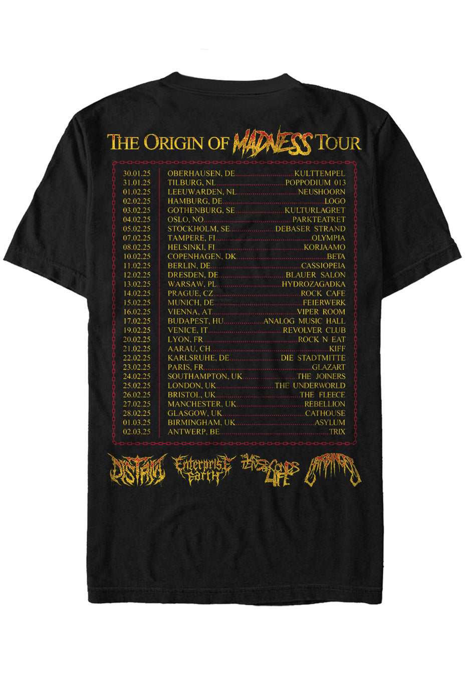 The Last Ten Seconds Of Life - Biker Tour 2025 - T-Shirt | Neutral-Image