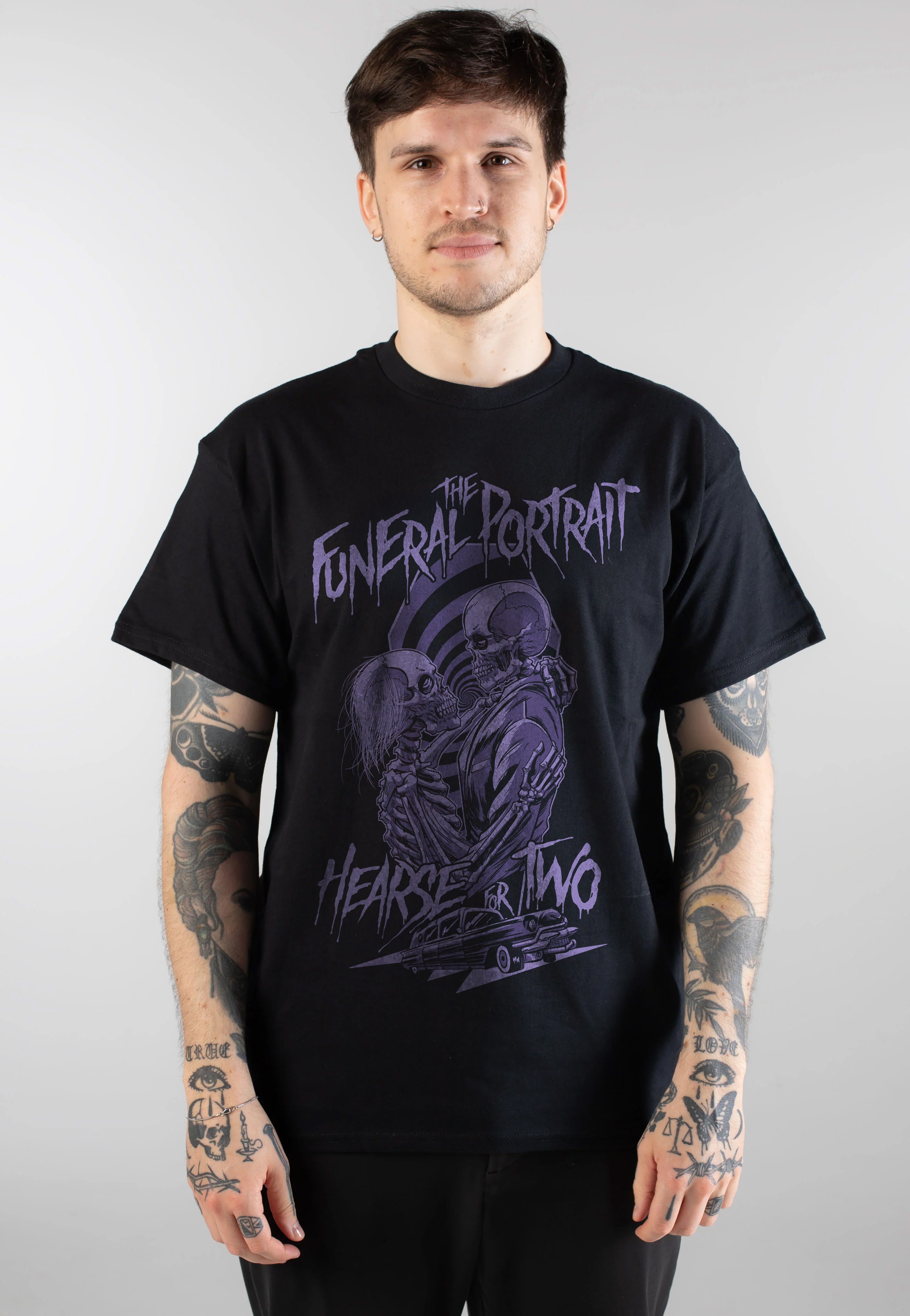 The Funeral Portrait - Greeting From Suffocate City (Deluxe) Hearse T-Shirt - Colored 2 Vinyl Special Pack