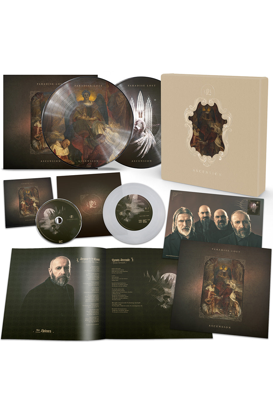 Paradise Lost - Ascension Ltd. - 2 Picture Vinyl Boxset + Exclusive Gold Logo - T-Shirt