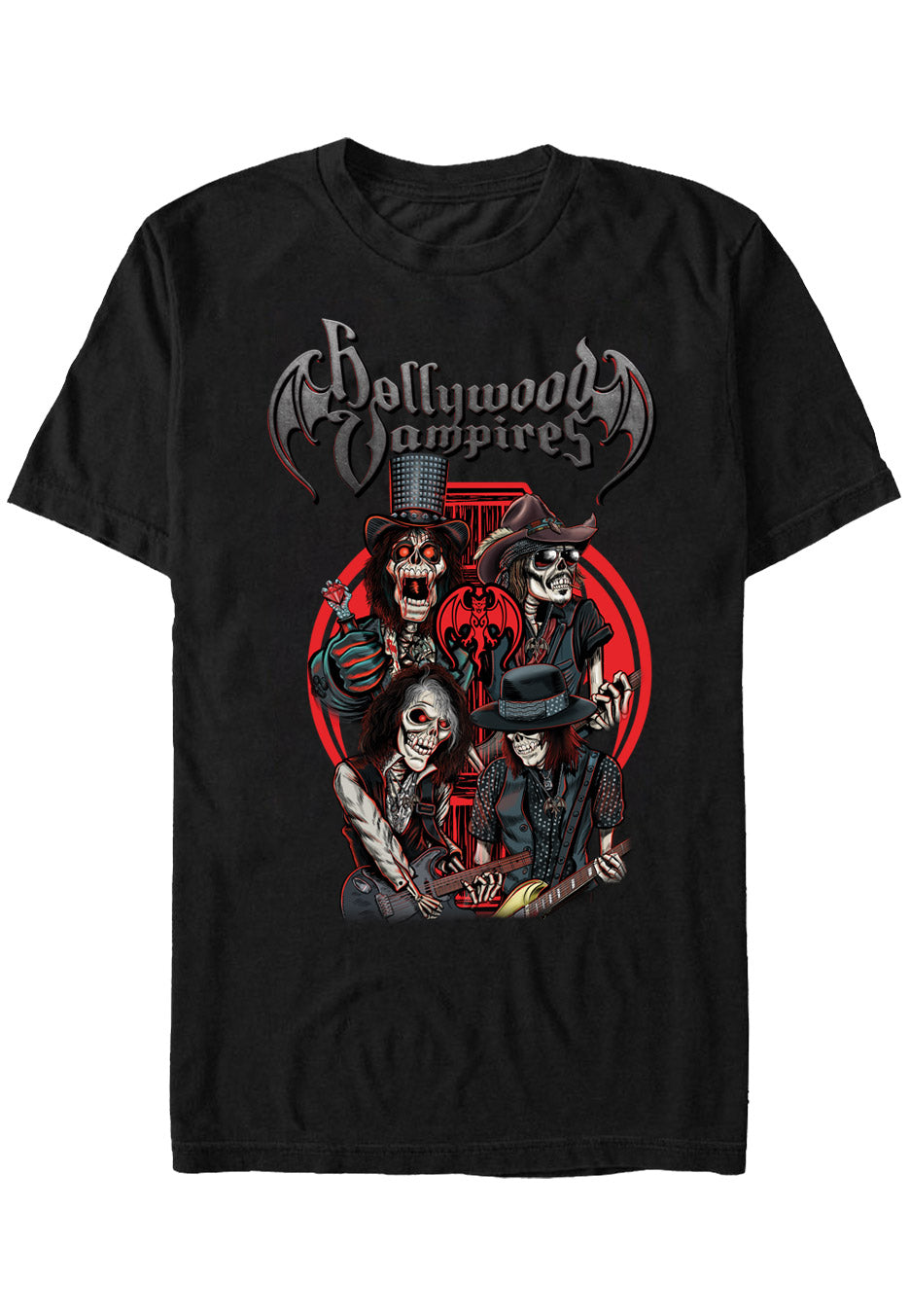 Hollywood Vampires - Caricatures - T-Shirt | Neutral-Image