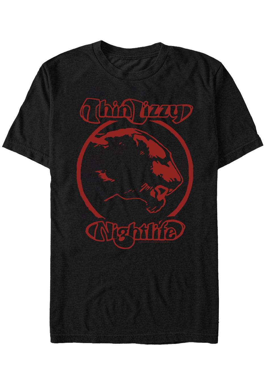 Thin Lizzy - Nightlife Panther Circle - T-Shirt | Neutral-Image