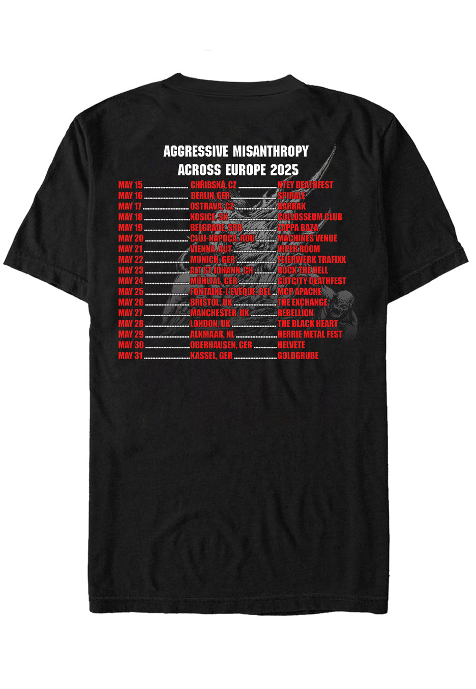 Stabbing Pulled Apart Tour 2025 Camiseta