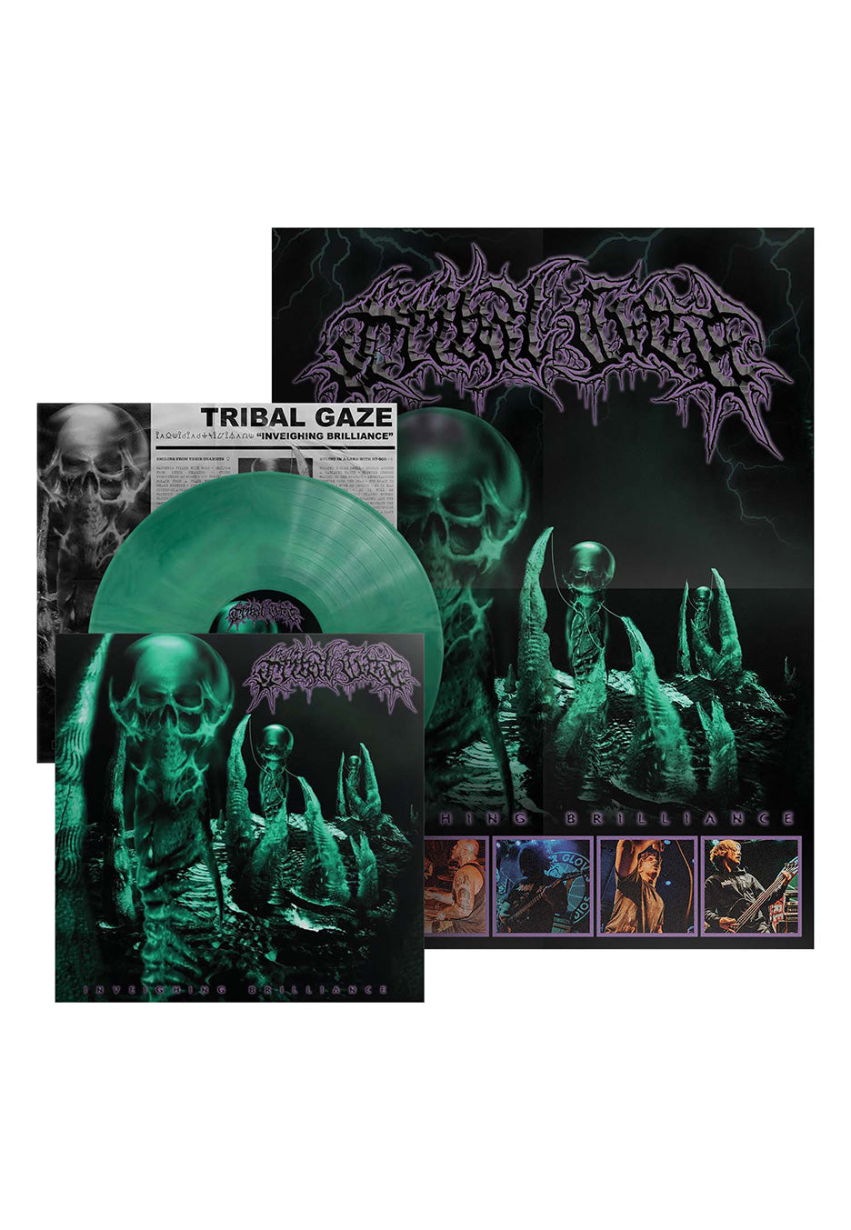 Tribal Gaze - Inveighing Brilliance Green Swirl - Colored Vinyl | Neutral-Image