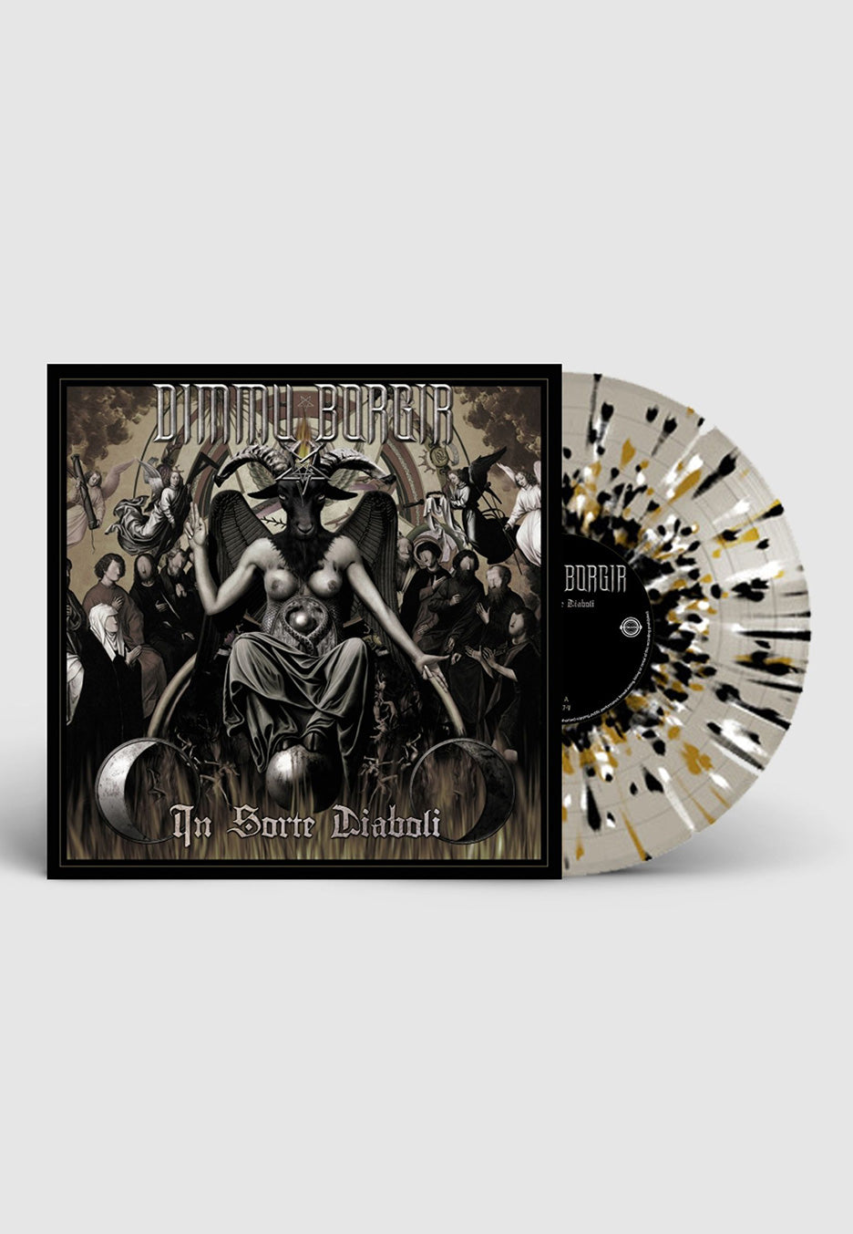 Dimmu Borgir - In Sorte Diaboli Ltd. Clear w/ Black/White/Gold - Splat
