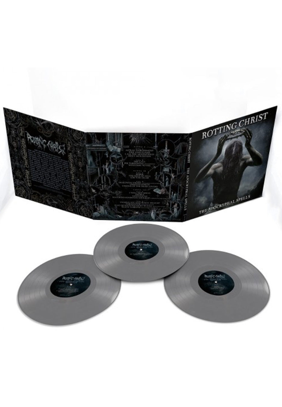 Rotting Christ - The Apocryphal Spells Ltd. Silver - Colored 3 Vinyl | Neutral-Image