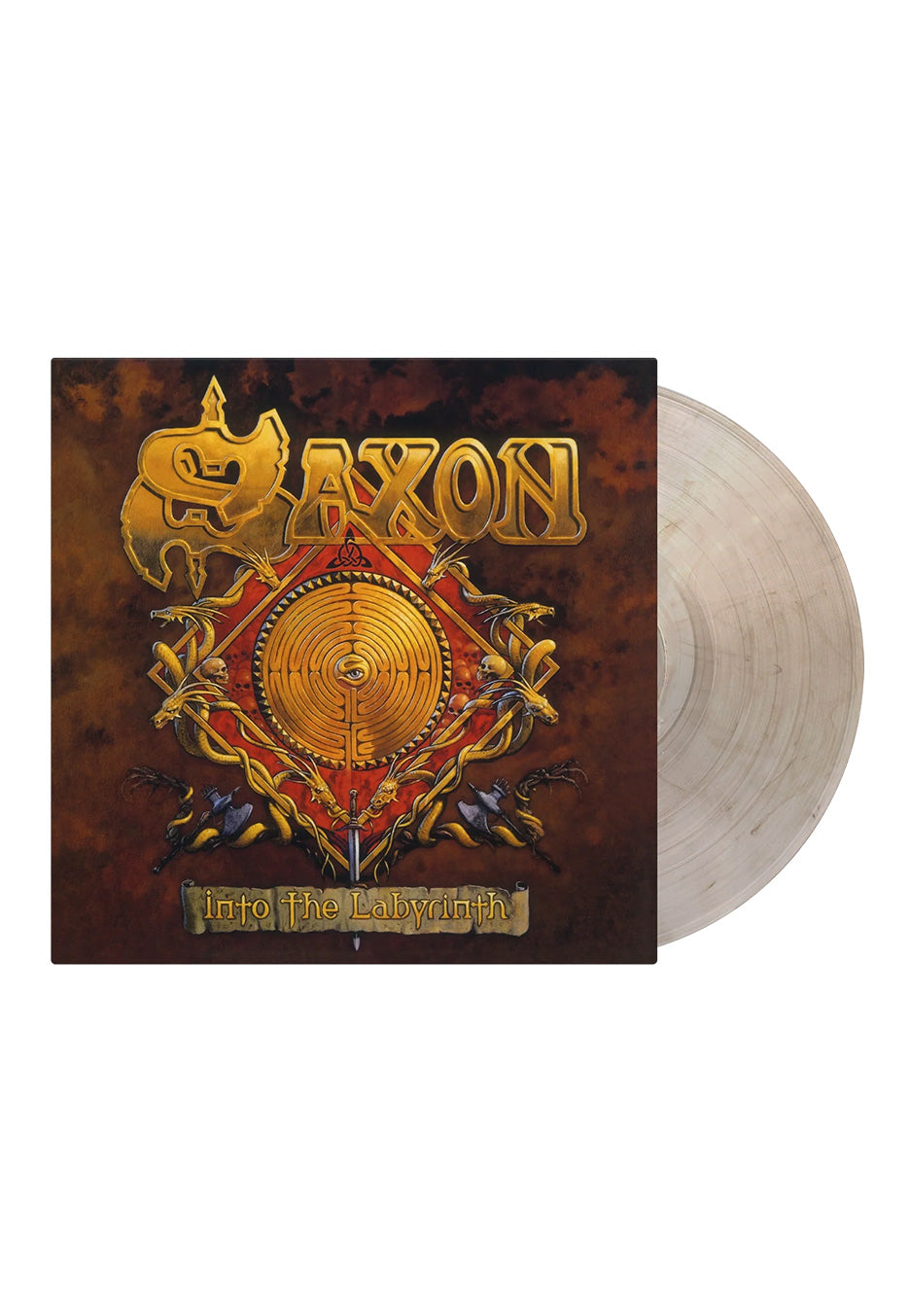 Saxon - Into The Labyrinth Ltd. Crystal Clear/Black - Marbled Vinyl | Neutral-Image
