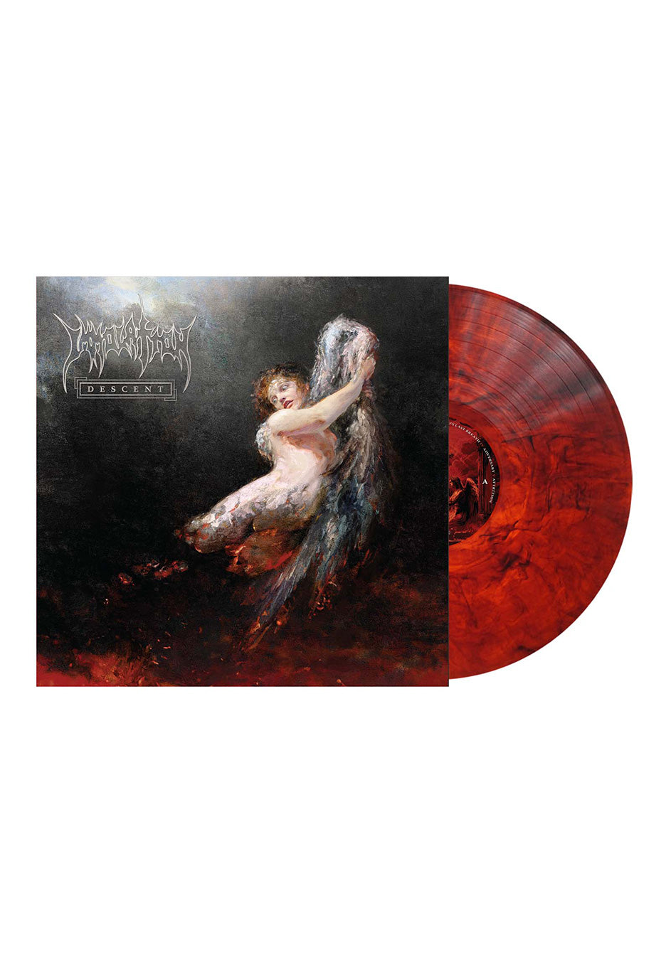 Immolation - Descent Transparent Red/Black Indie Exclusive - Marbled Vinyl | Neutral-Image