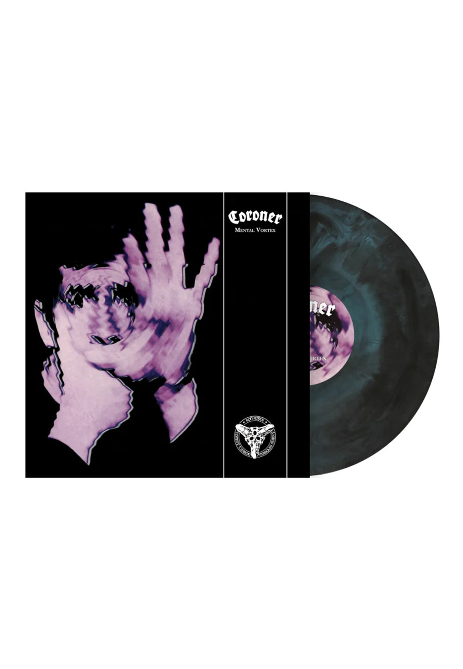Coroner - Mental Vortex Black/Turquoise - Marbled Vinyl | Neutral-Image
