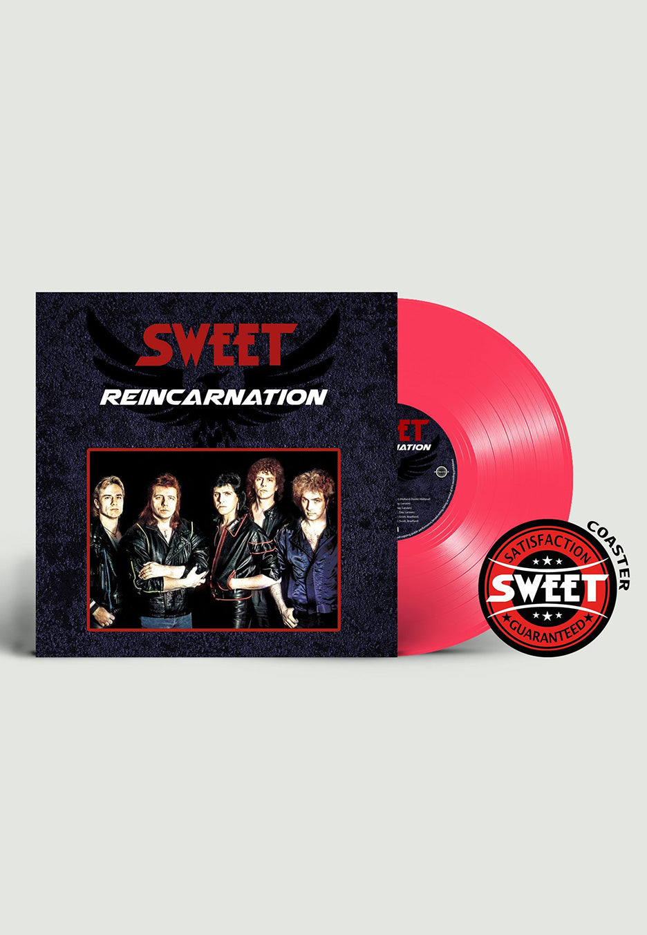 Sweet - Reincarnation Ltd. Red - Colored Vinyl + Coaster | Neutral-Image