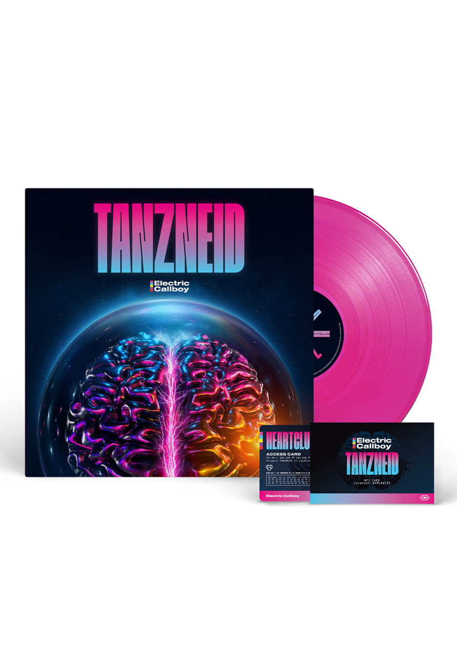 Electric Callboy - TANZNEID Ltd. Transp. Neon Pink - Colored Vinyl + NFC-Fancard | Neutral-Image