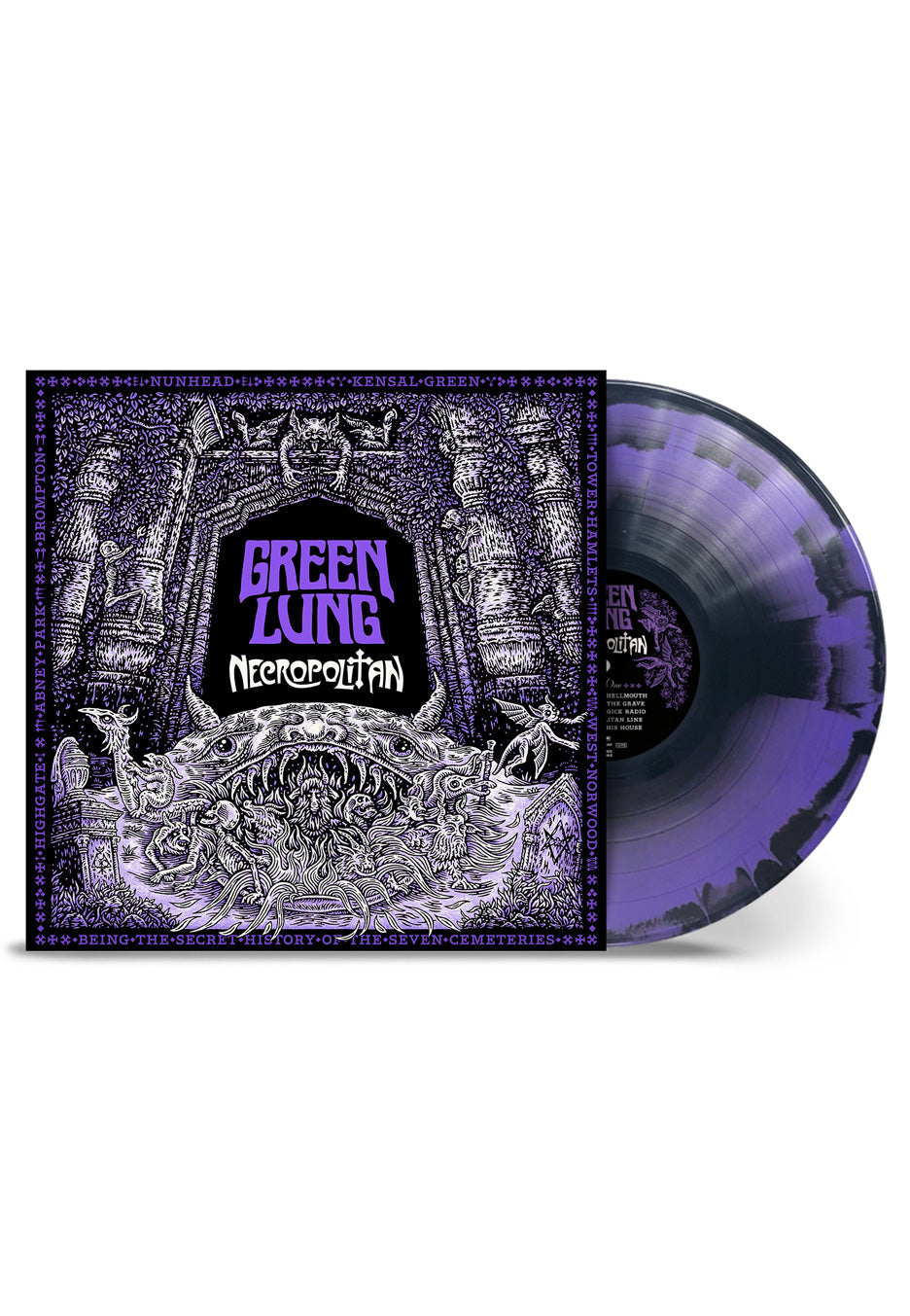 Green Lung - Necropolitan Ltd. Purple/Black Corona - Colored Vinyl | Neutral-Image