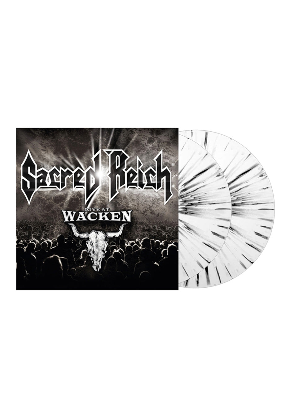 Sacred Reich - Live At Wacken Ltd. White w/ Black - Splattered 2