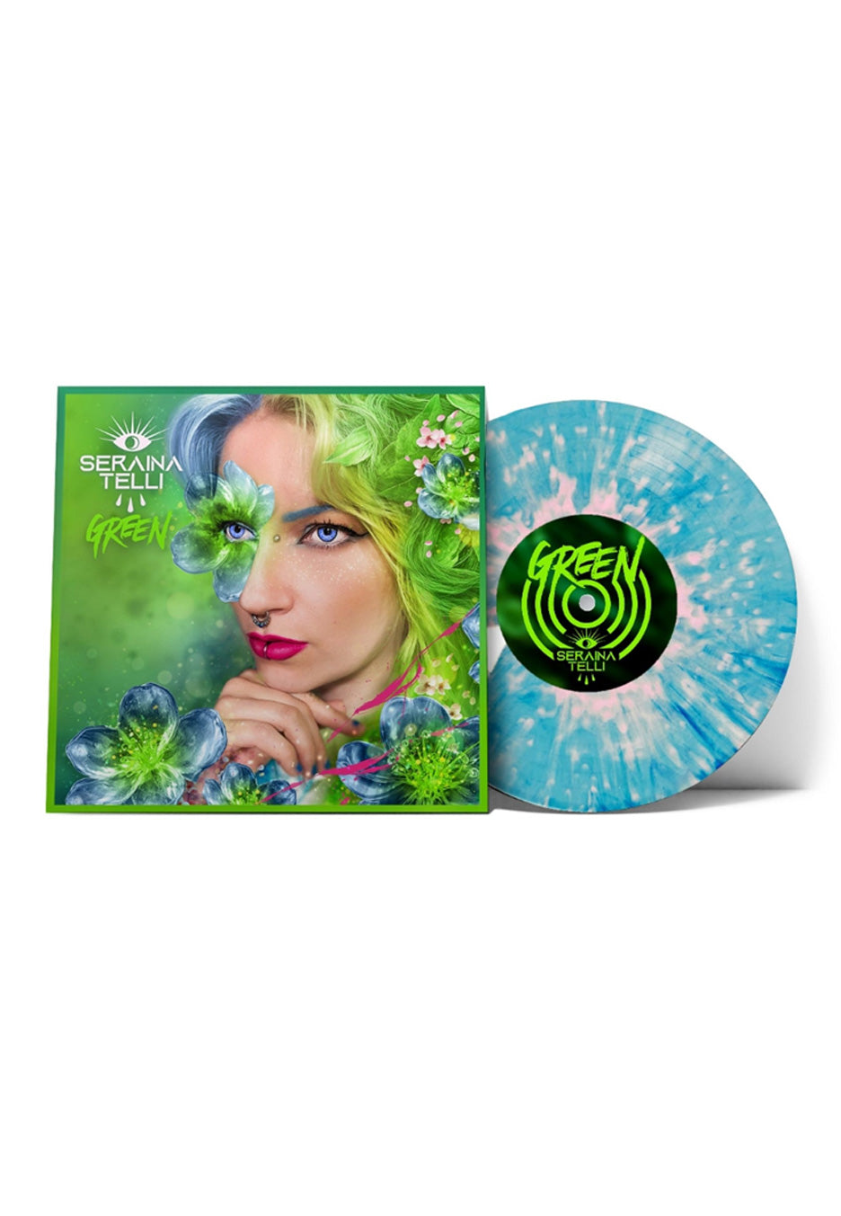 Seraina Telli - Green Ltd. Blue/Pink - Marbled Vinyl | Neutral-Image
