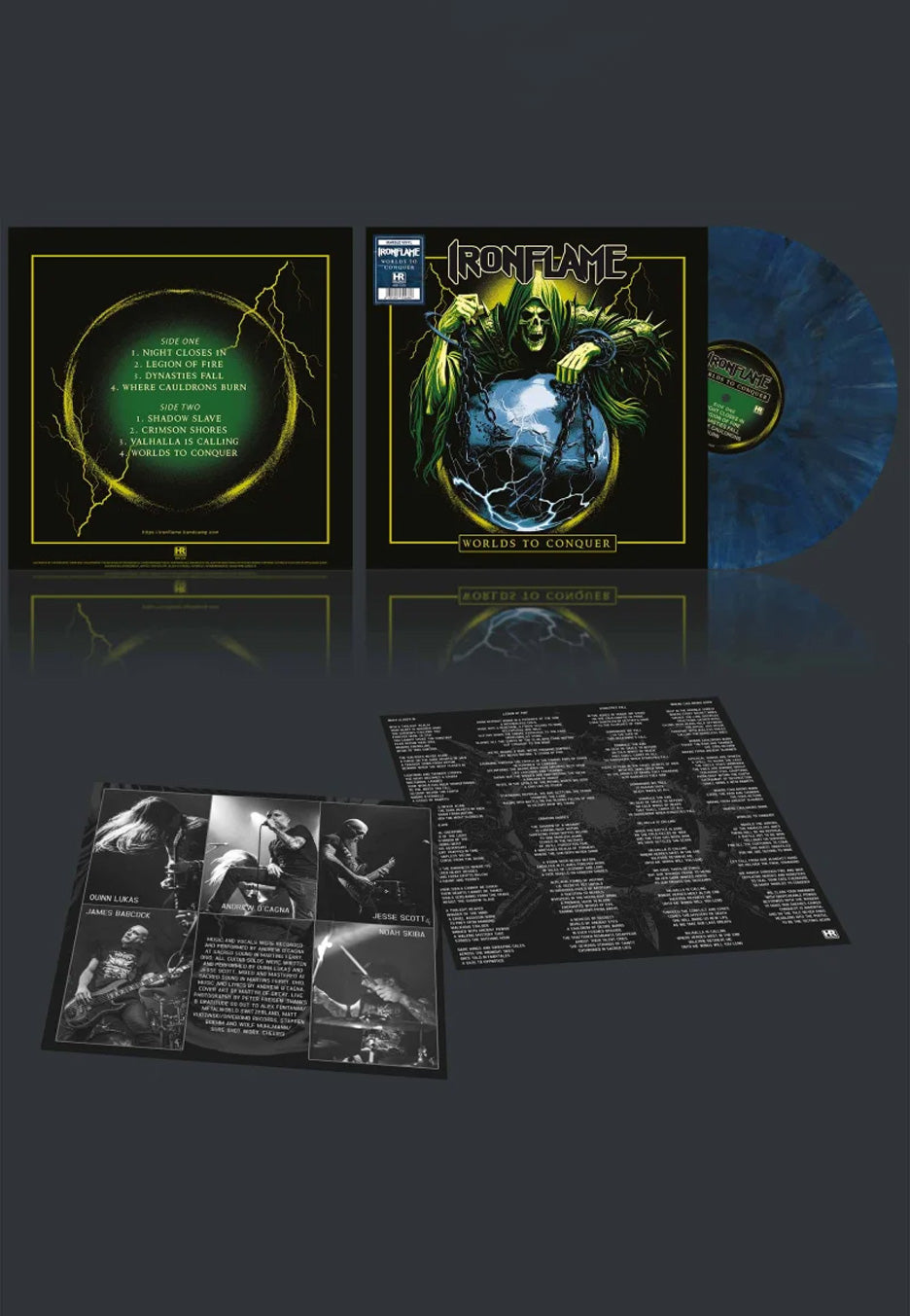 Ironflame - Worlds To Conquer Ltd. Blue/Black/White - Marbled Vinyl | Neutral-Image