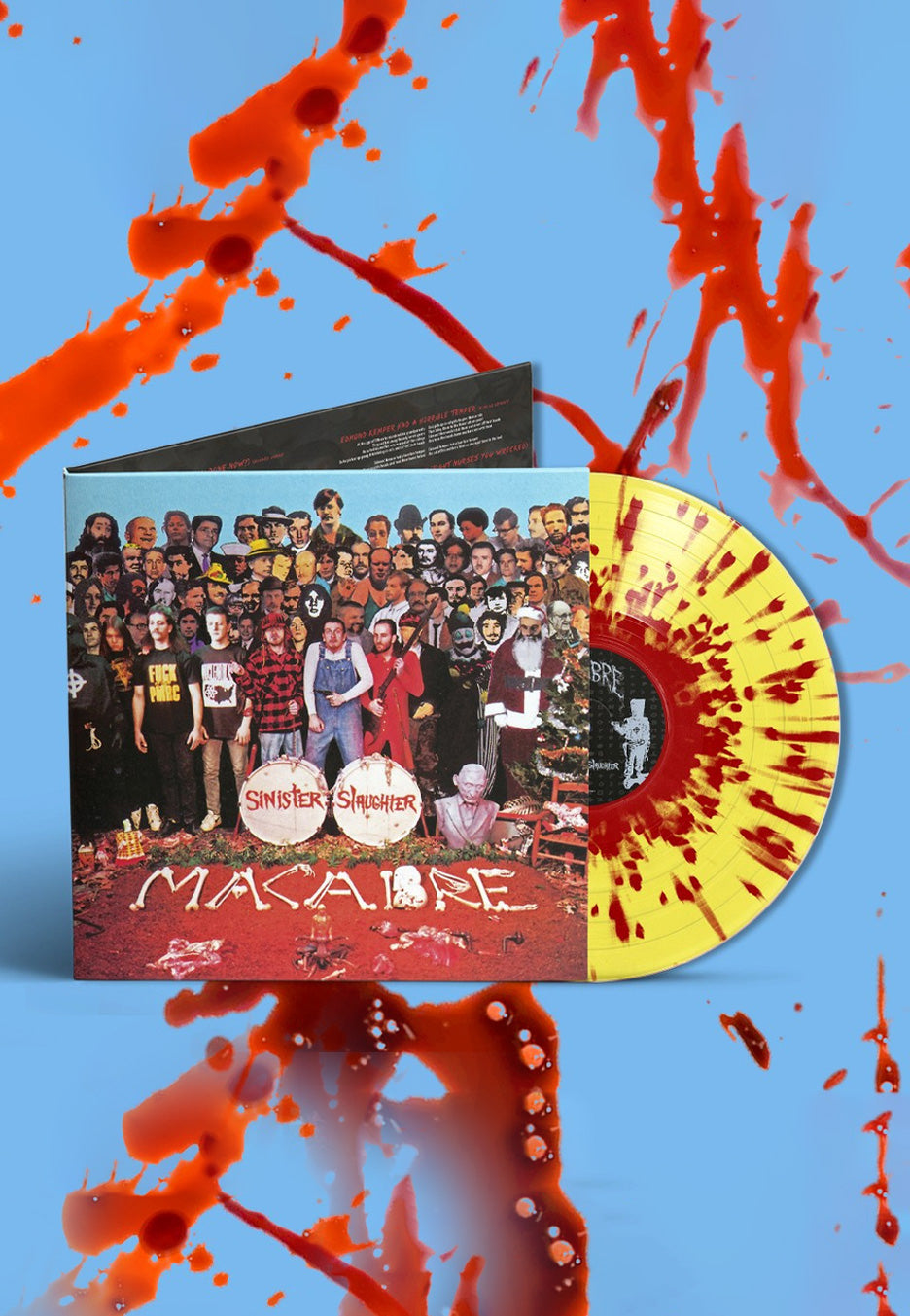 Macabre - Sinister Slaughter Ltd. Yellow w/ Red - Splattered Vinyl | Neutral-Image