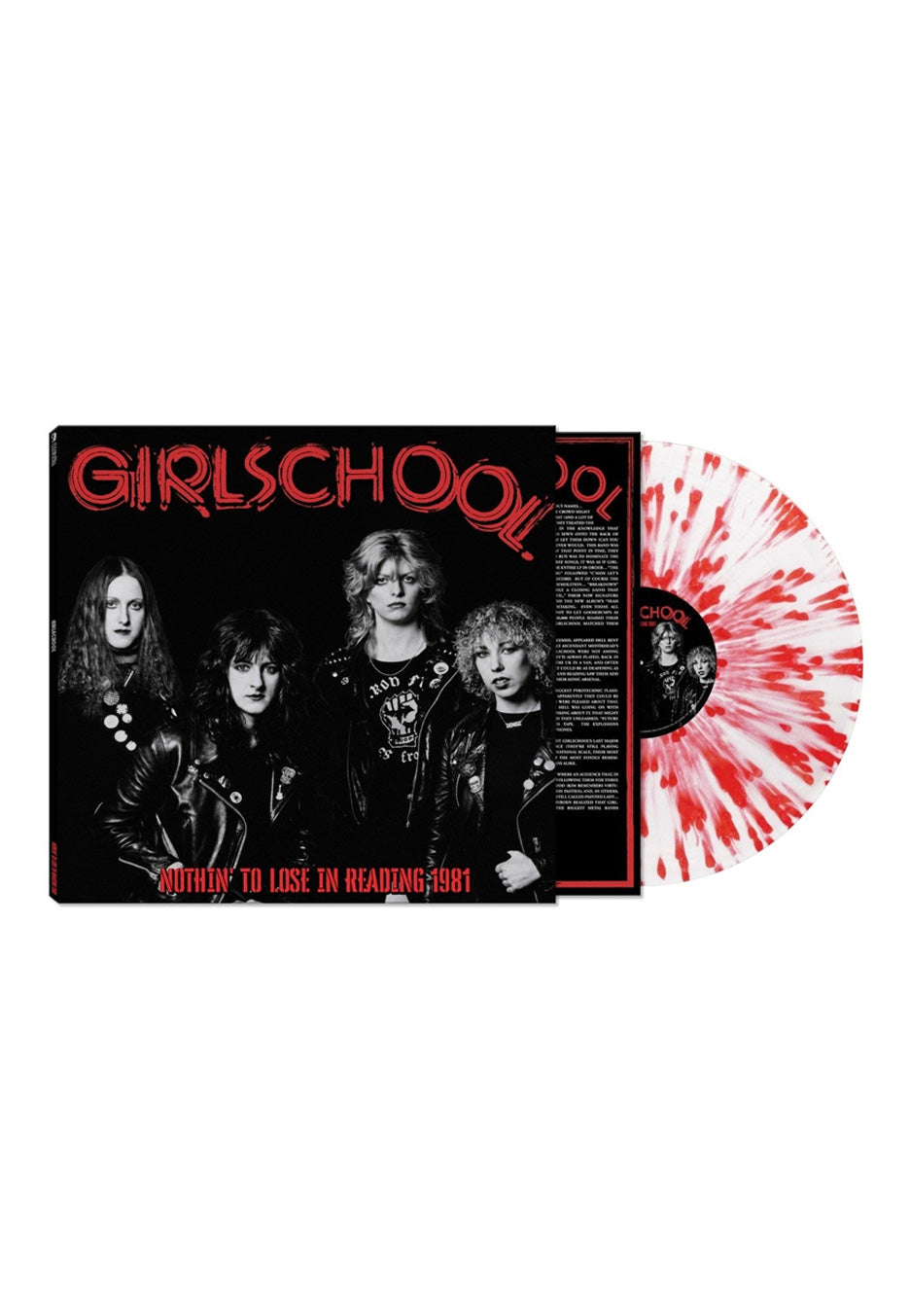 Girlschool - Nothin' To Lose In Reading 1981 Ltd. White w/ Red - Splattered Vinyl | Neutral-Image