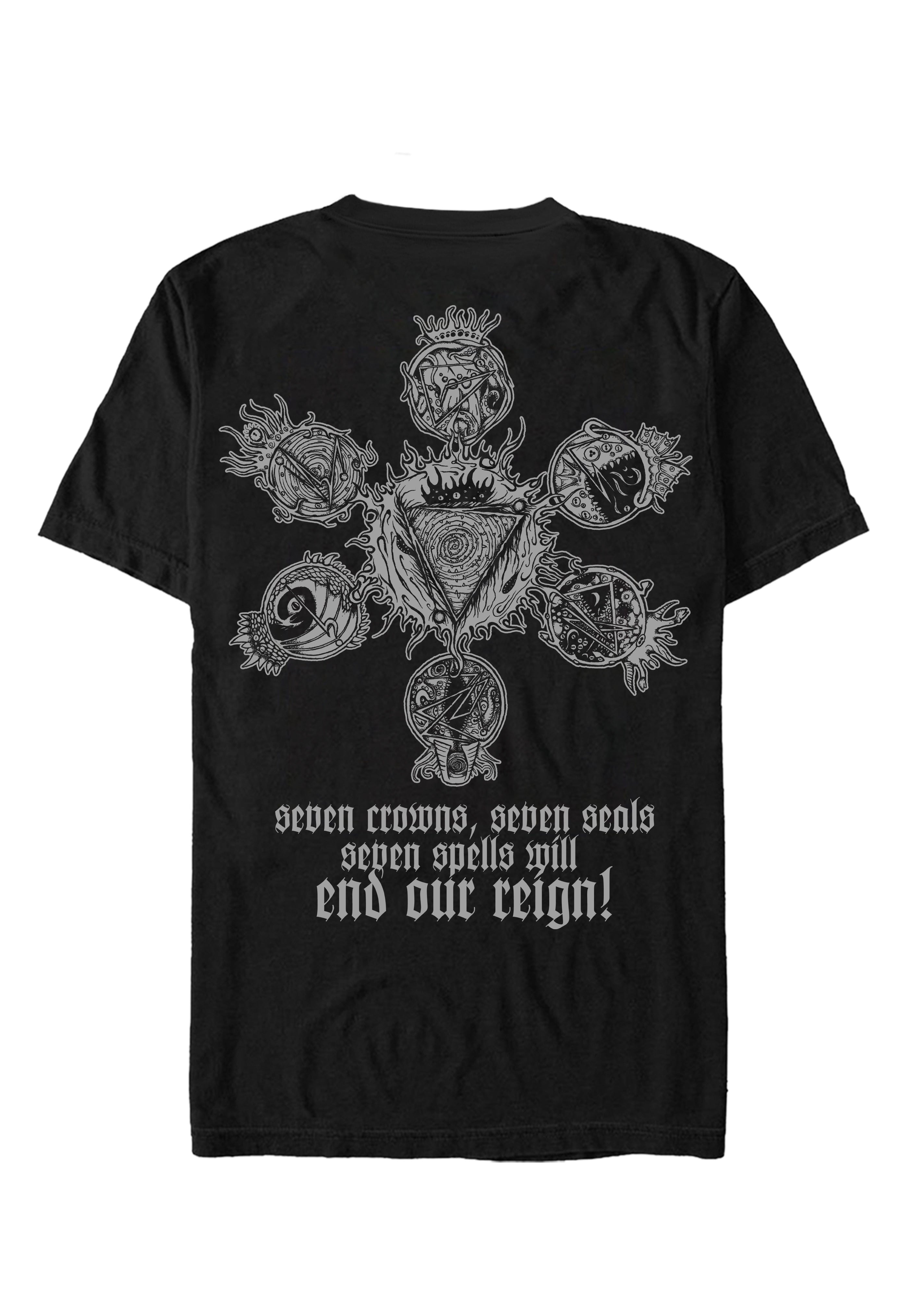 Sulphur Aeon Seven Crowns And Seven Seals BW Camiseta