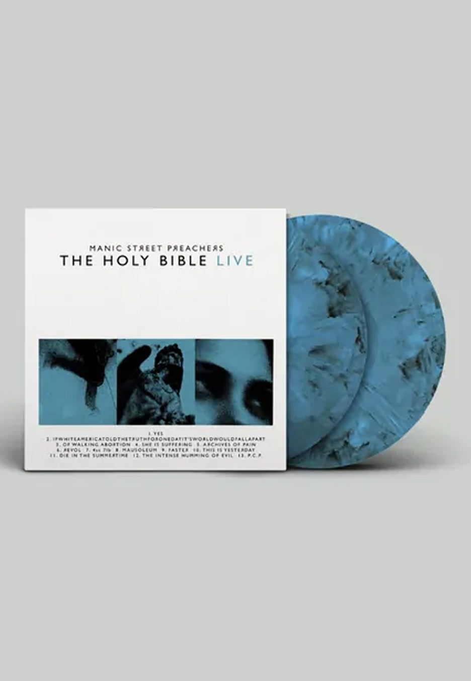 Manic Street Preachers The Holy Bible Live Ltd. Blue/Black Marbled 2 Vinyl
