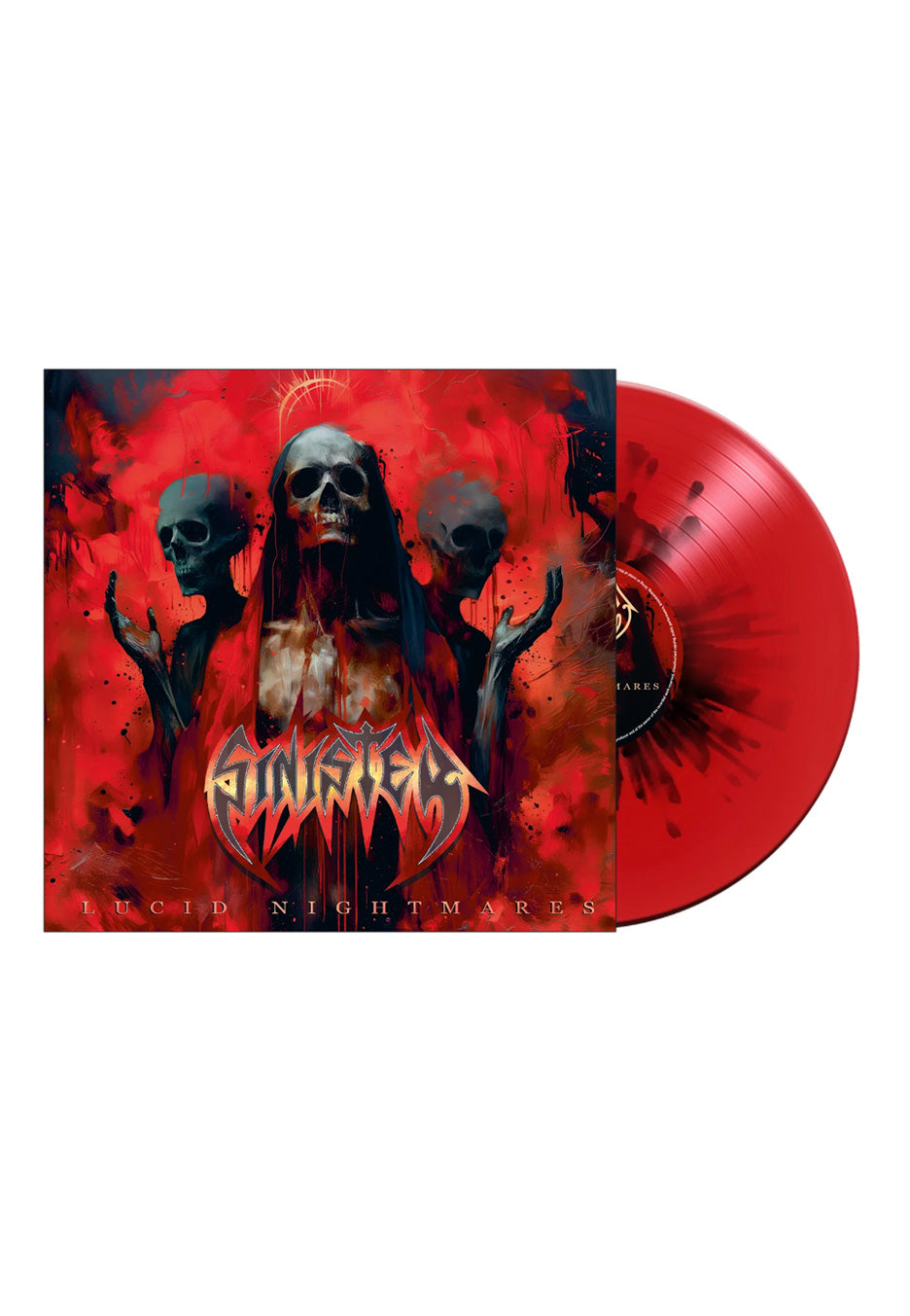 Sinister Lucid Nightmares Ltd. Red w/ Black Splattered Vinyl