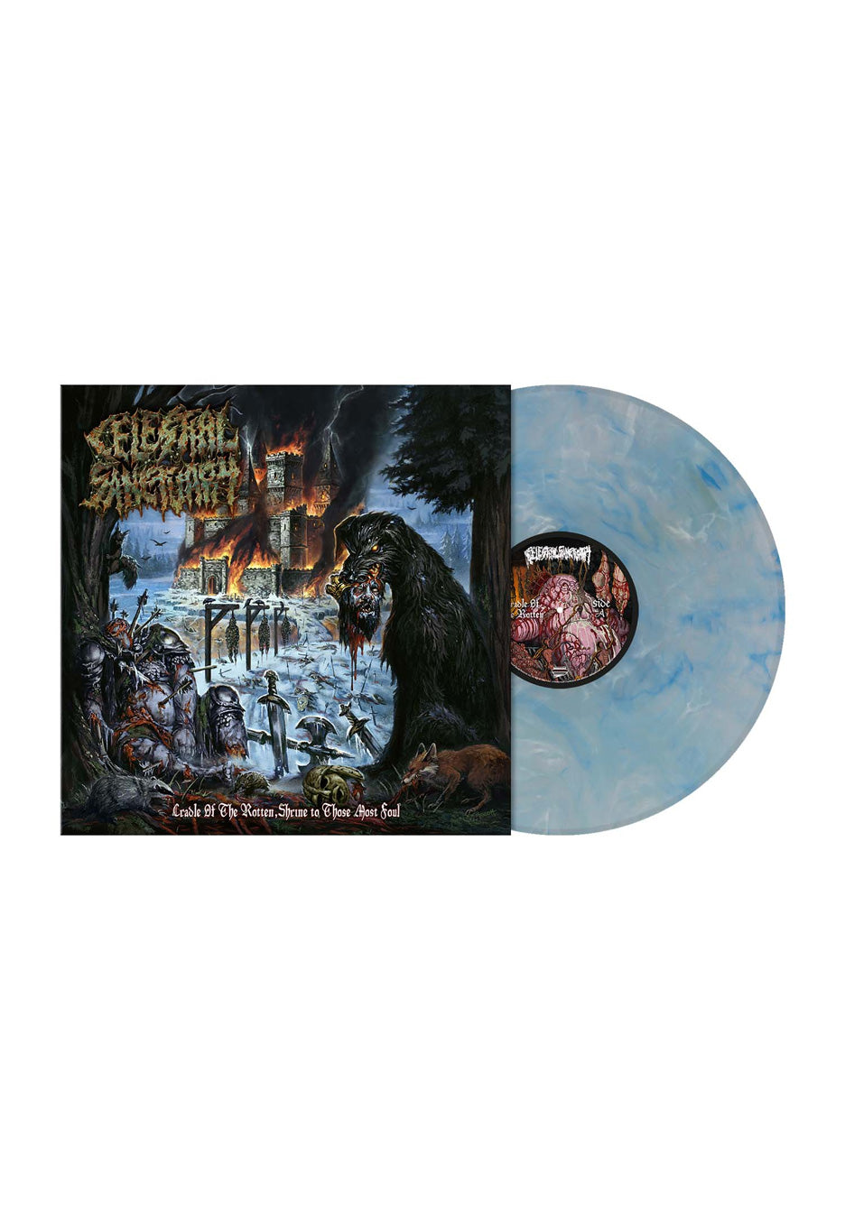 Celestial Sanctuary Cradle Of The Rotten, Shrine To Those Most Foul Ltd. Frozen Frothed Gob Marbled Vinyl
