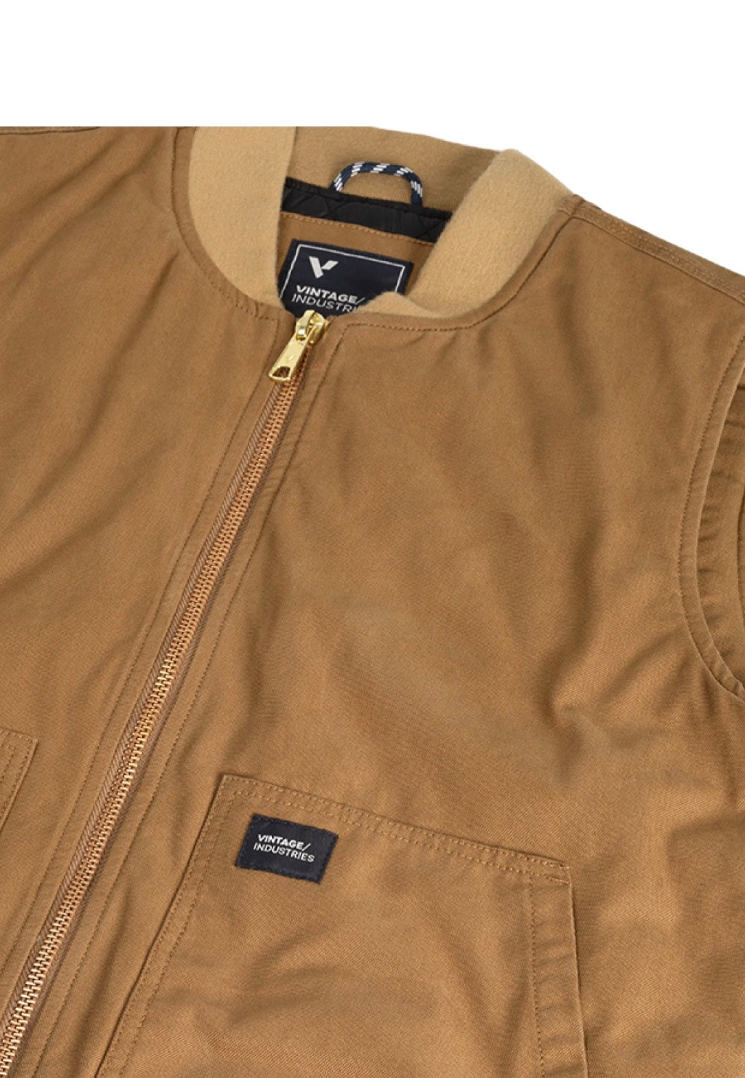 Vintage Industries - Hallet Bodywarmer Dark Tan - Vest | Men-Image