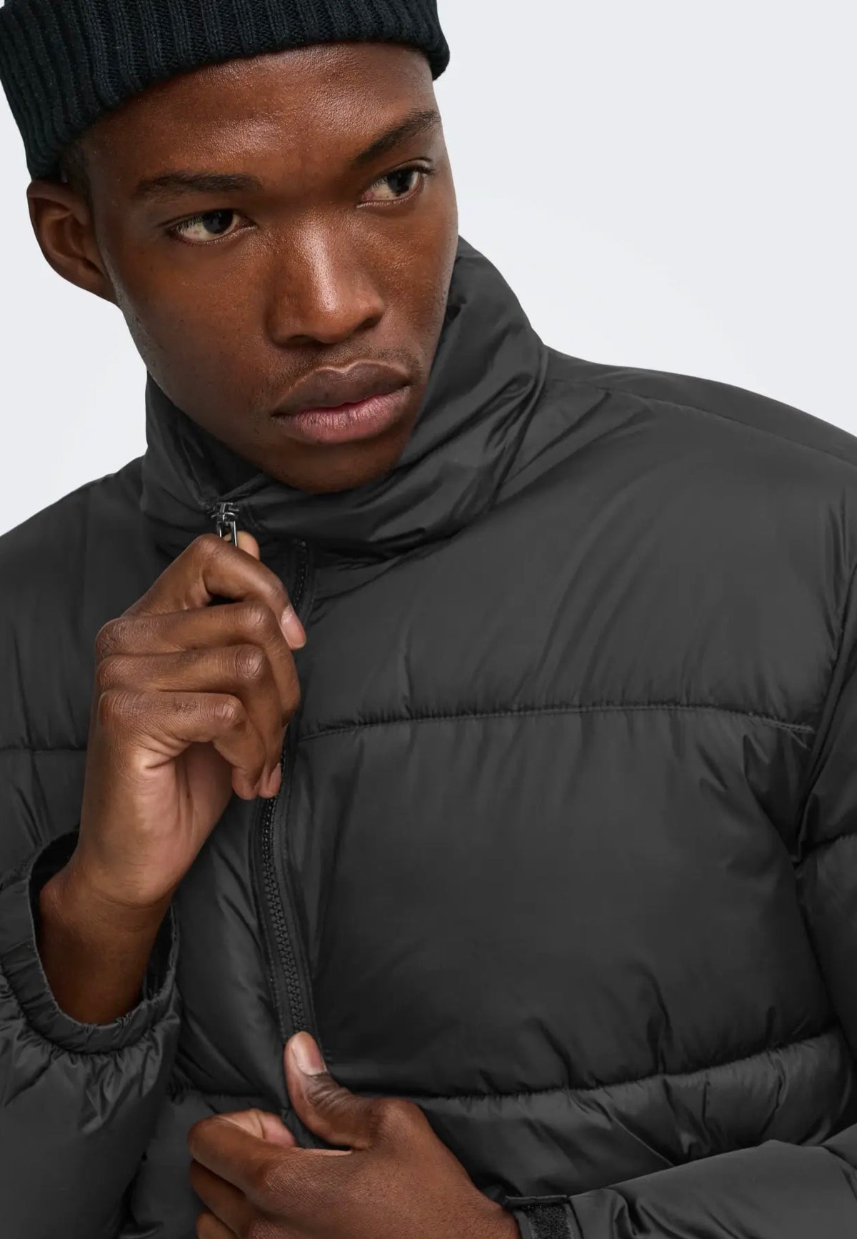 Only & Sons Maverick Puffer Black/Black Chaqueta