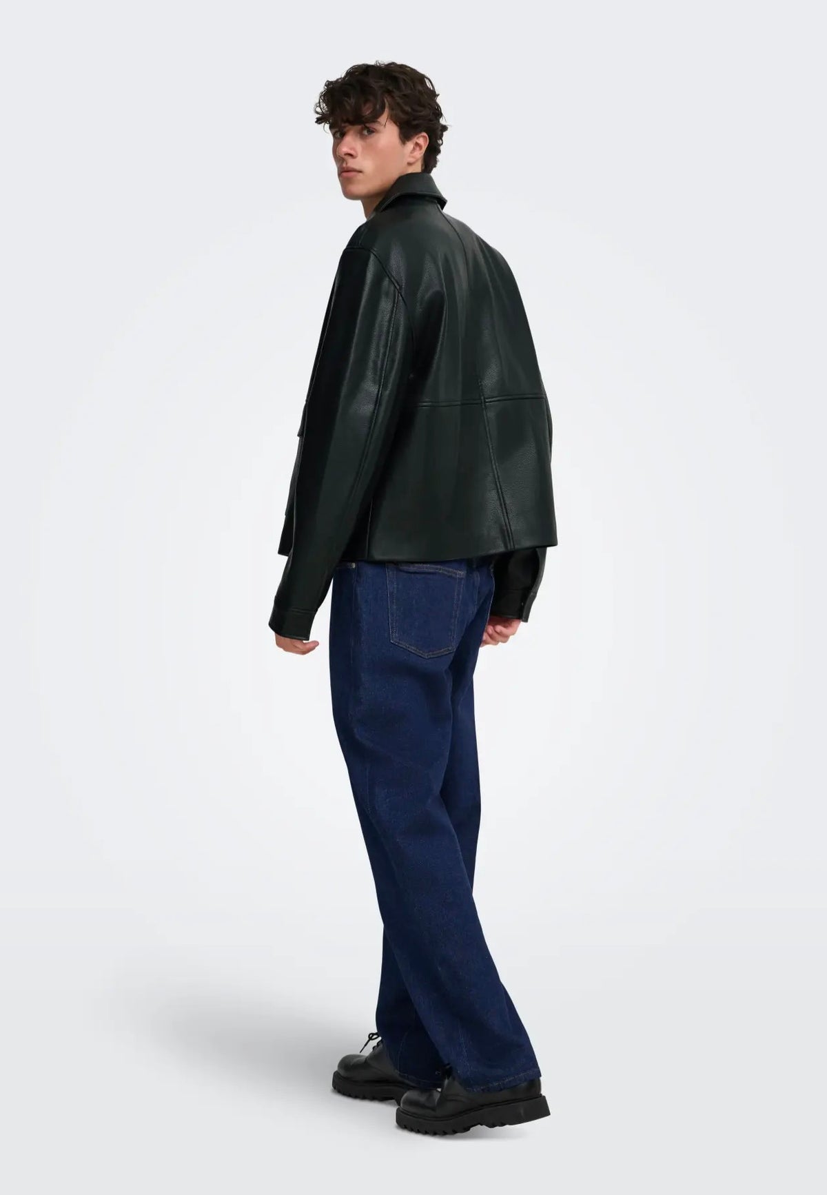 Only & Sons Bate PU Black Chaqueta de cuero
