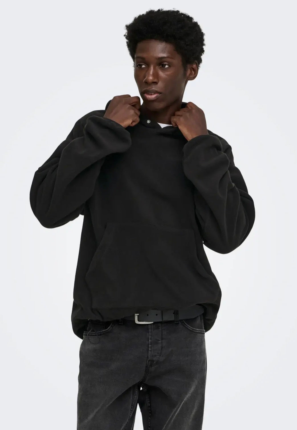 Only & Sons Hunter Fleece Black Sudadera