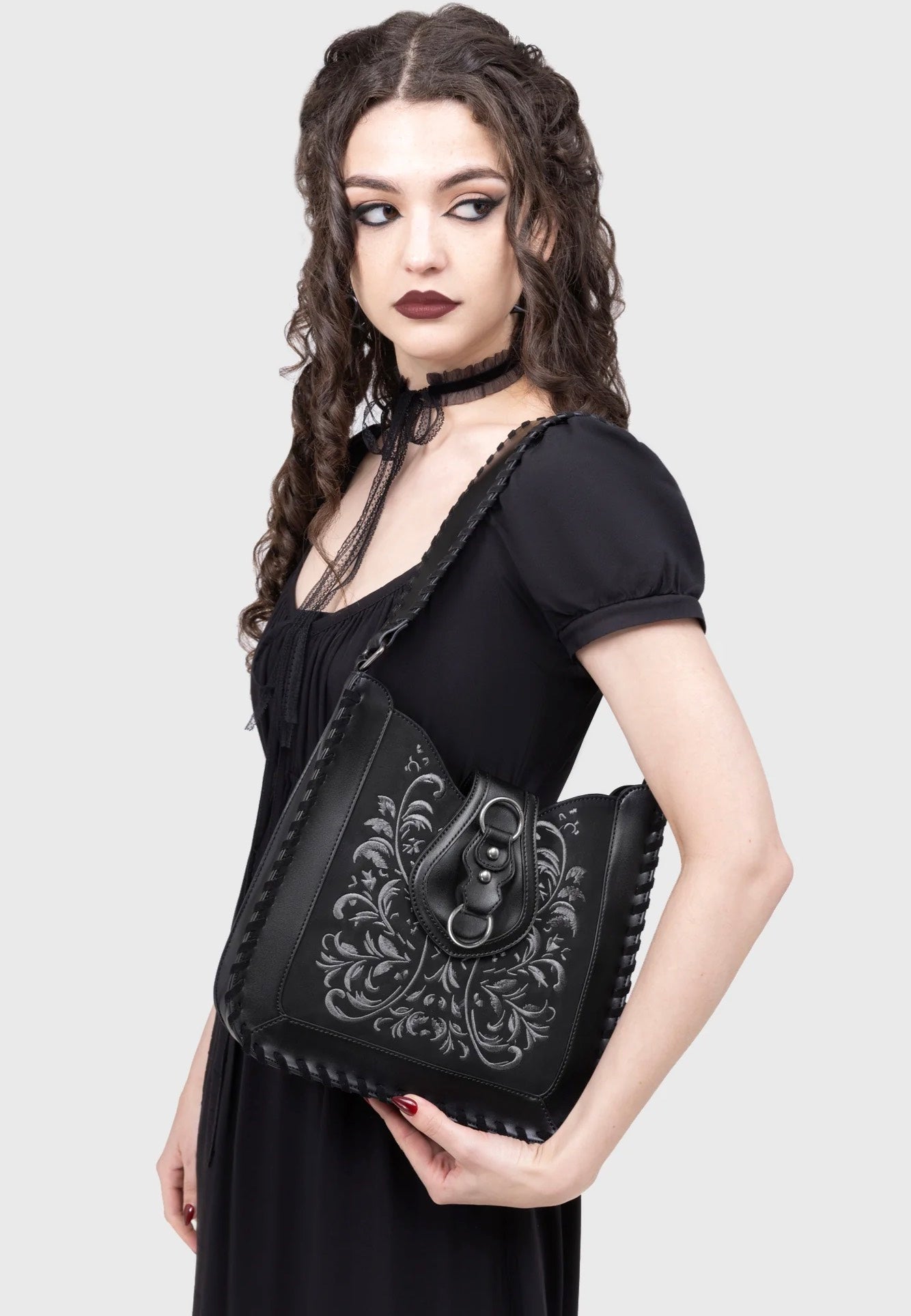 Killstar x Moonbloom - Phantoms Embrace Black - Bag | Neutral-Image